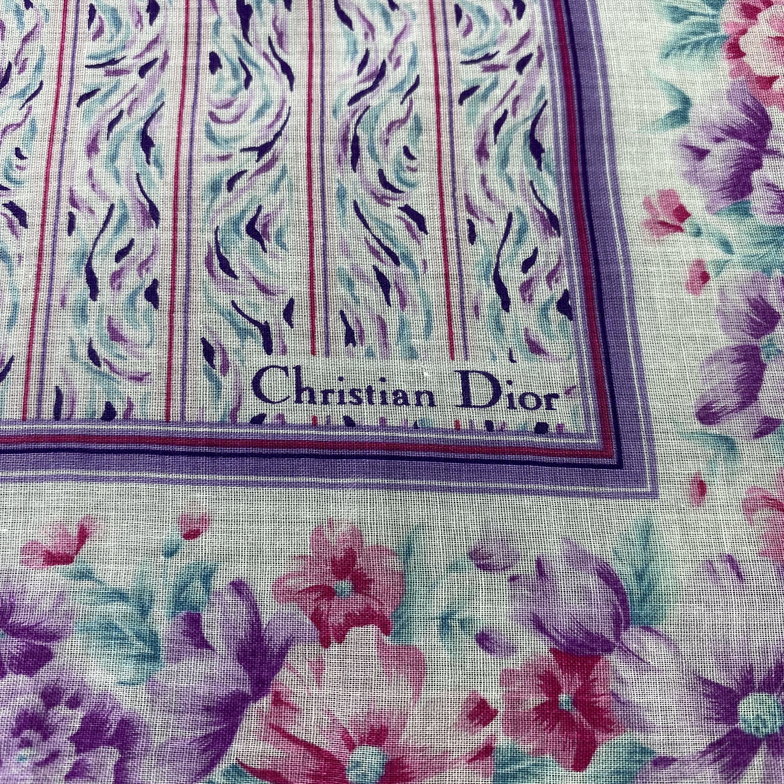 Designer Christian Dior Handkerchief / Bandana / Neckerchief-B747 Size ONE SIZE - 5 Thumbnail