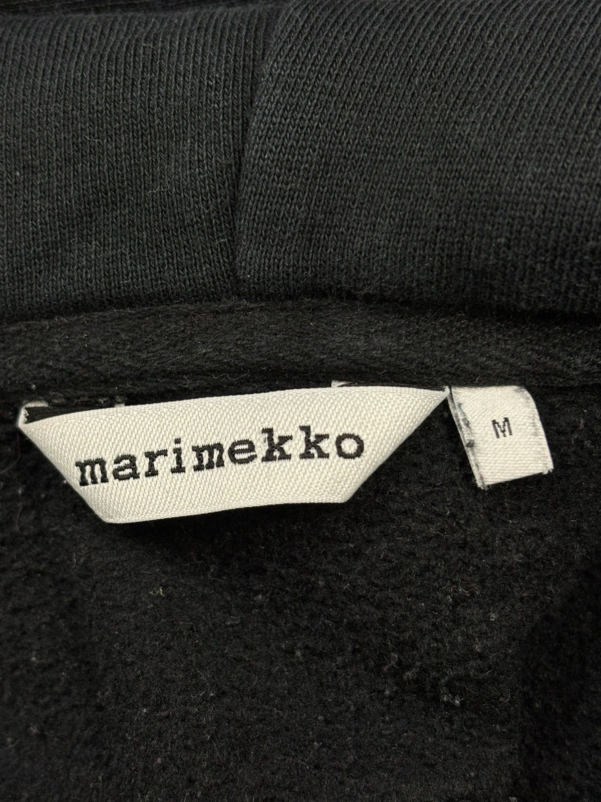 Marimekko Marimekko Runoja Unikko Flower Black Hoodie Size M Size US M / EU 48-50 / 2 - 7 Thumbnail