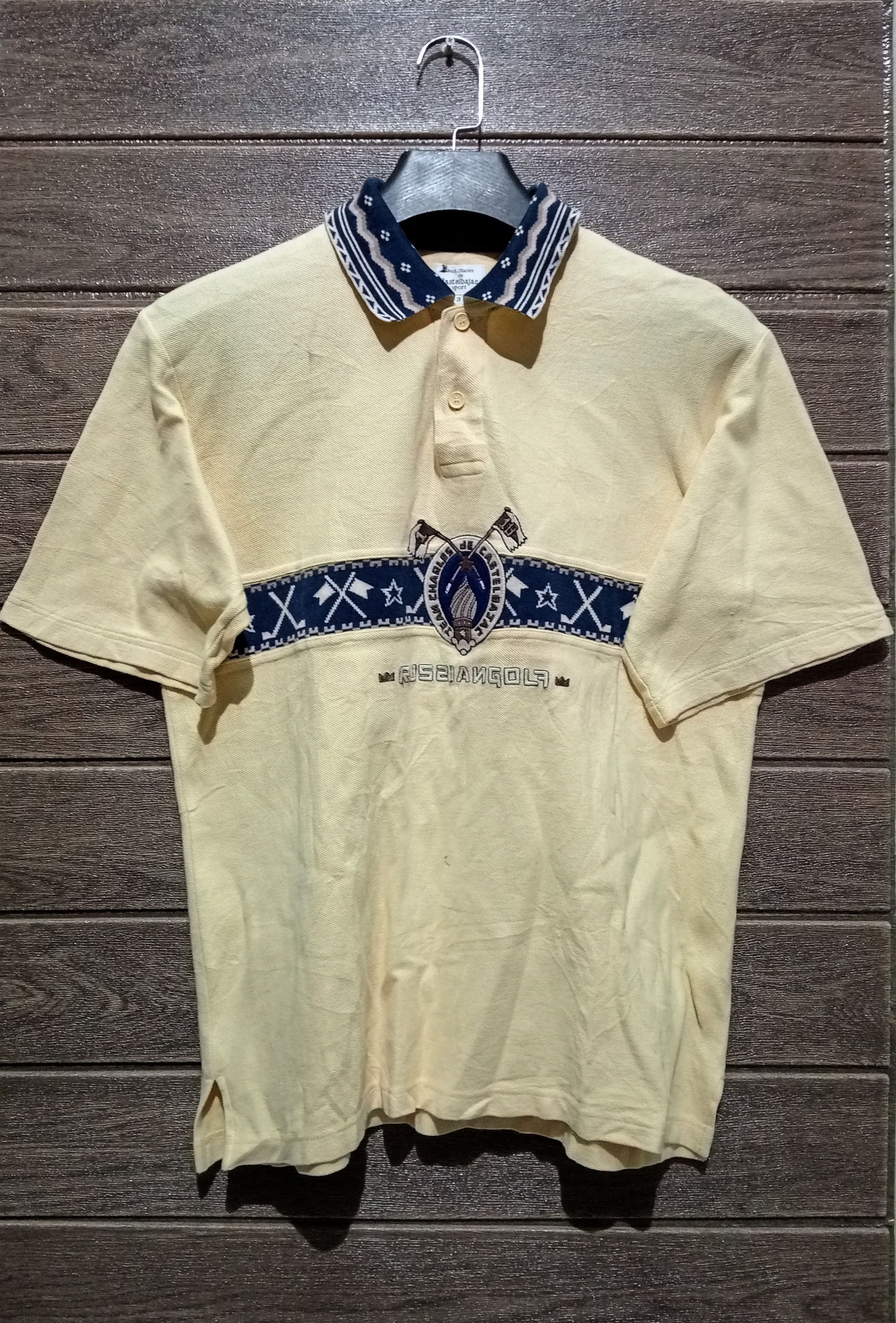 Jean Charles De Castelbajac Vintage Jean Charles de Castelbajac Embroidery Polo Shirt Size US L / EU 52-54 / 3 - 1 Thumbnail