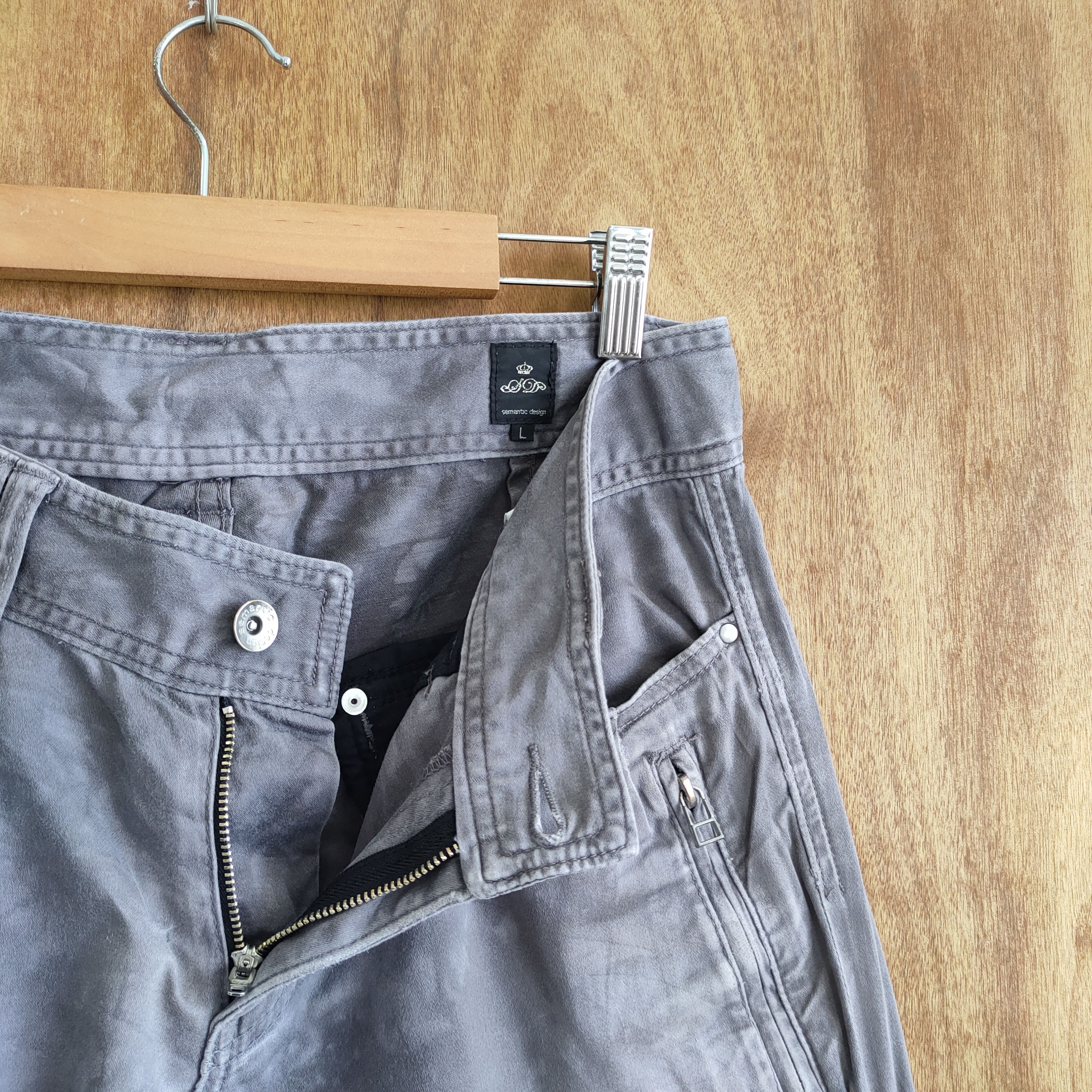 Japanese Brand VINTAGE SEMANTIC DESIGN BONDAGE CARGO PANTS Size US 32 / EU 48 - 9 Thumbnail