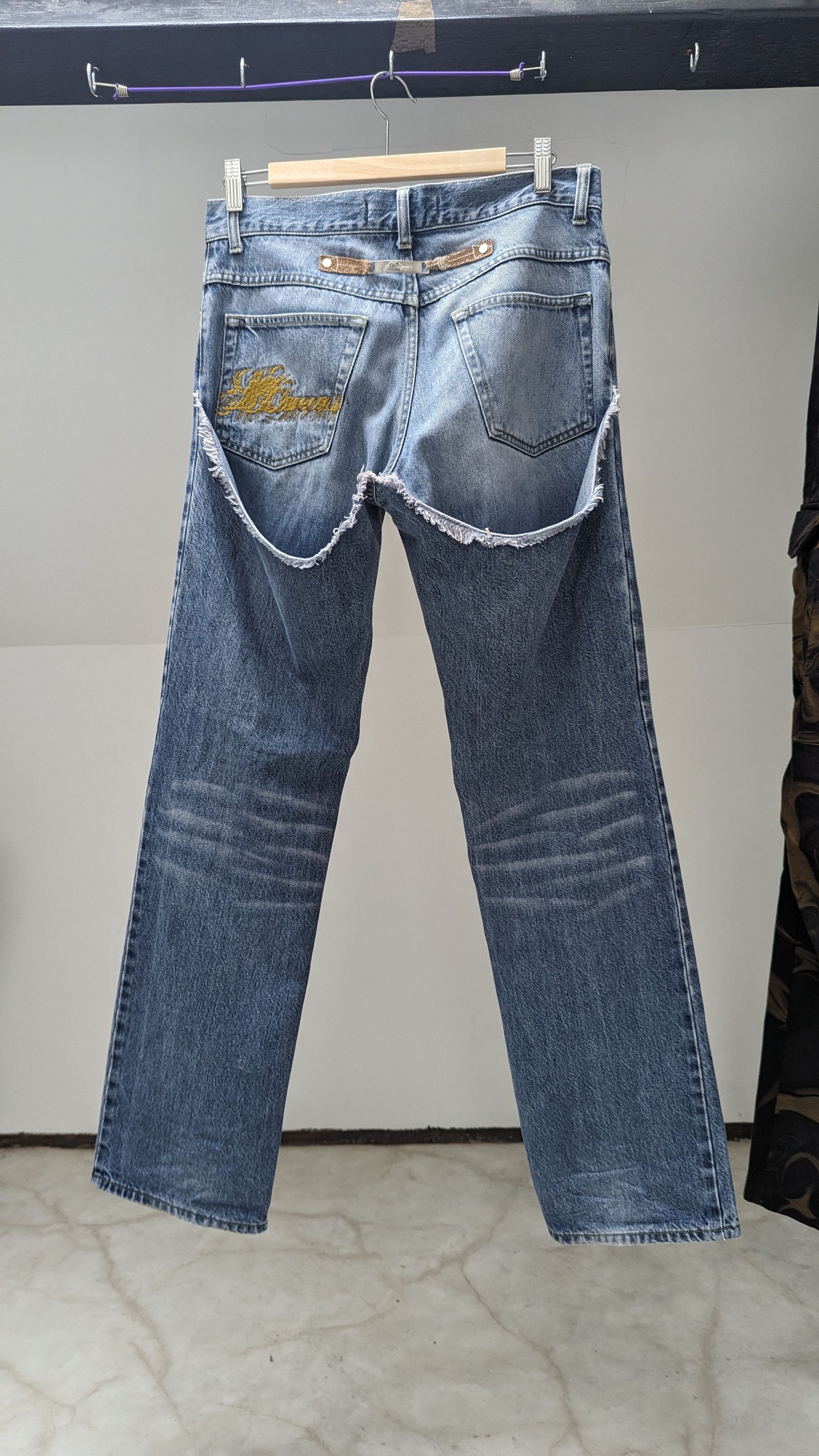 Circa 2000 cut-out denim pants