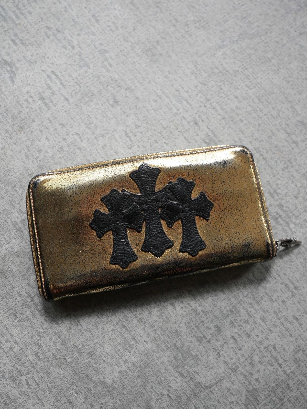 Chrome Hearts GOLD FOIL CEMETERY WALLET Size ONE SIZE - 1 Thumbnail