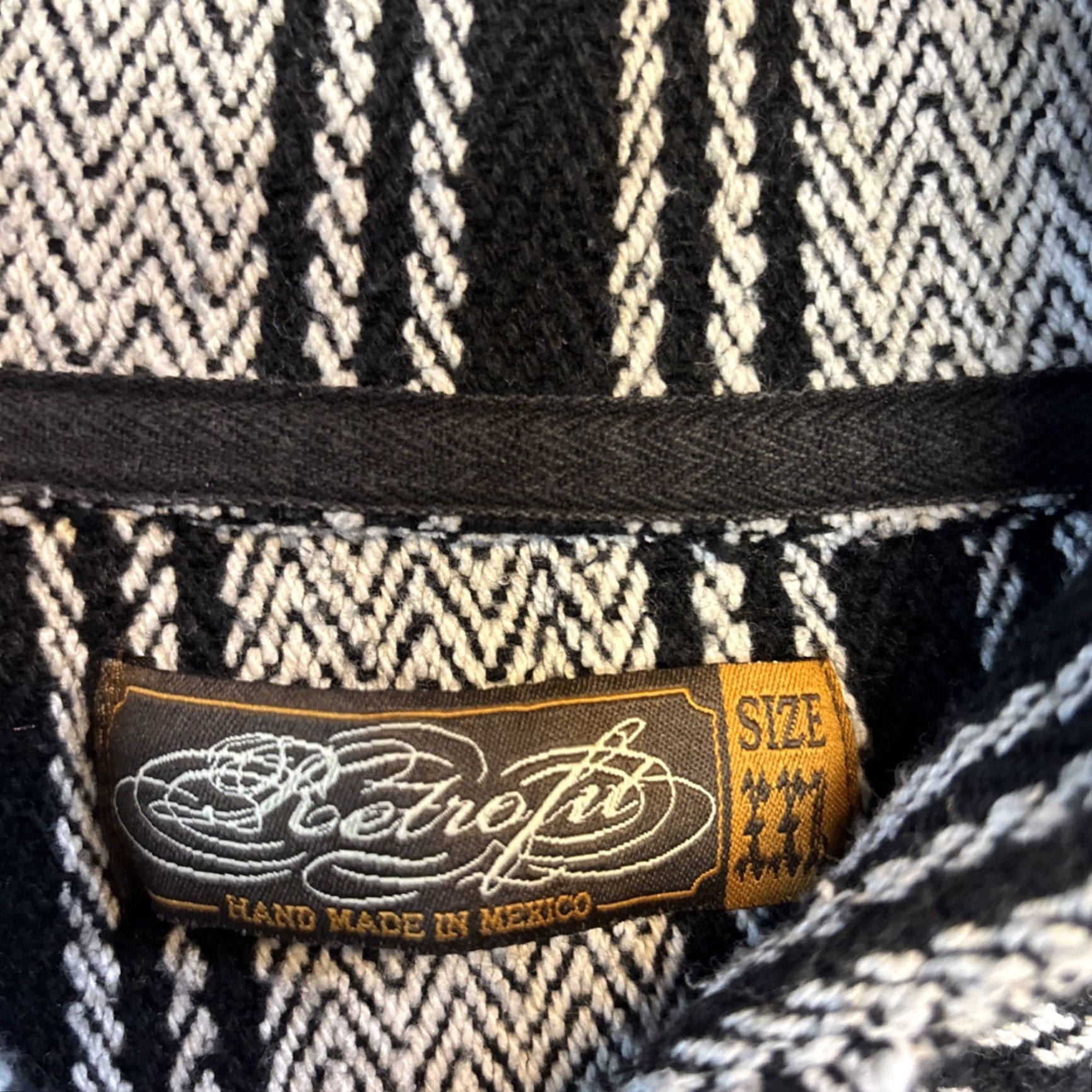 Vintage Retrofit Baja Hoodie Pullover Men Gray Stripe Hooded Drug Rug XXL Mexico Size US XXL / EU 58 / 5 - 2 Thumbnail