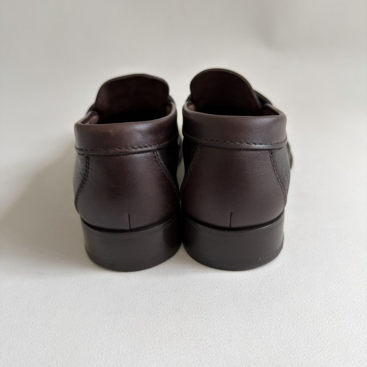 Prada Dark Brown Leather Chunky Loafers Size US 11 / EU 44 - 15 Thumbnail
