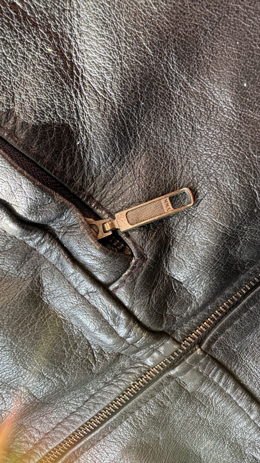 Genuine Leather Y2K Vintage Moto Biker Leather Jacket Grunge schott varsity Size US M / EU 48-50 / 2 - 5 Thumbnail