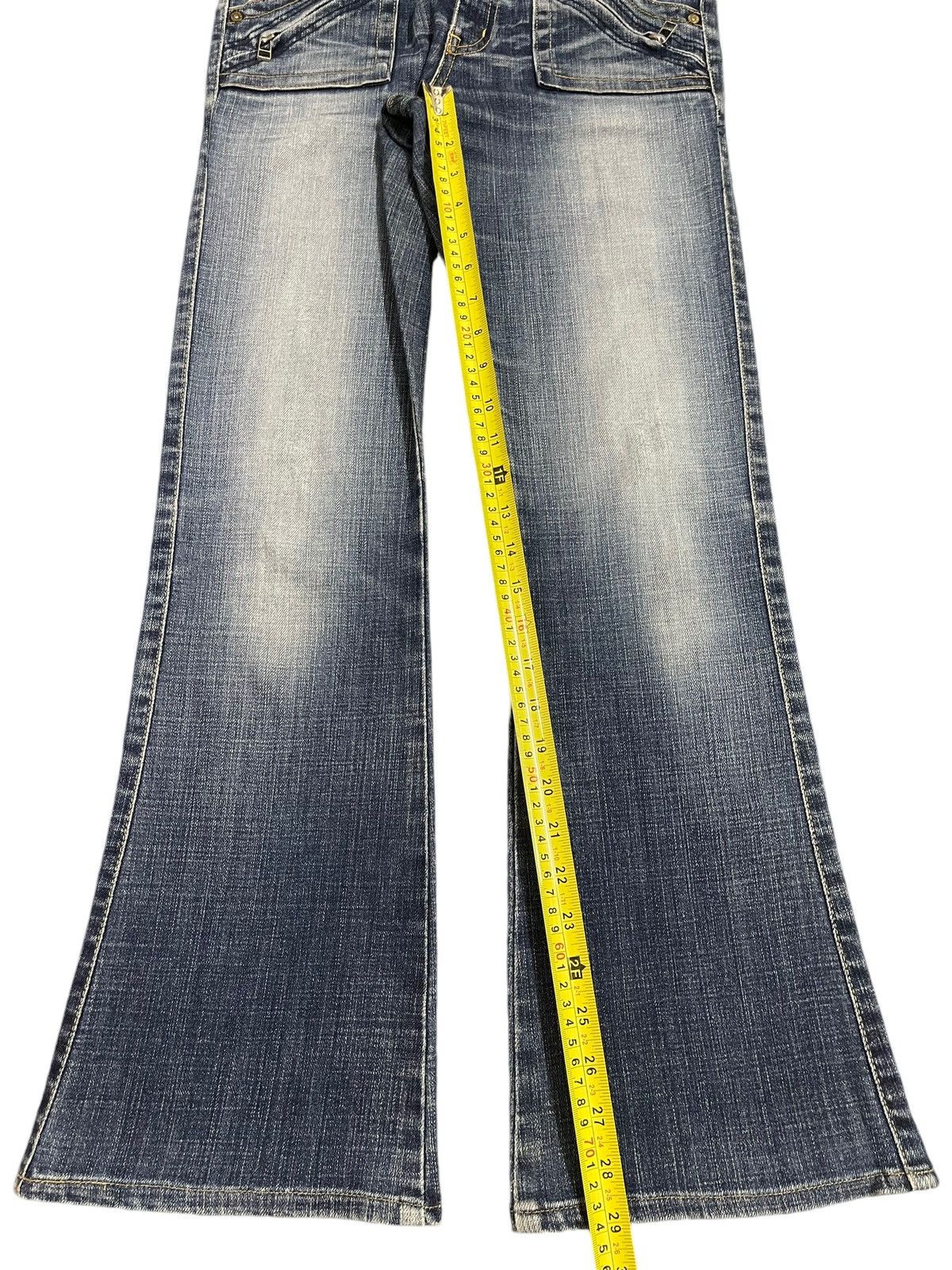 Hysteric Glamour Vintage Japanese Brand Blue Faded Wash Style Bootcut Jeans Size 28" / US 6 / IT 42 - 14 Thumbnail