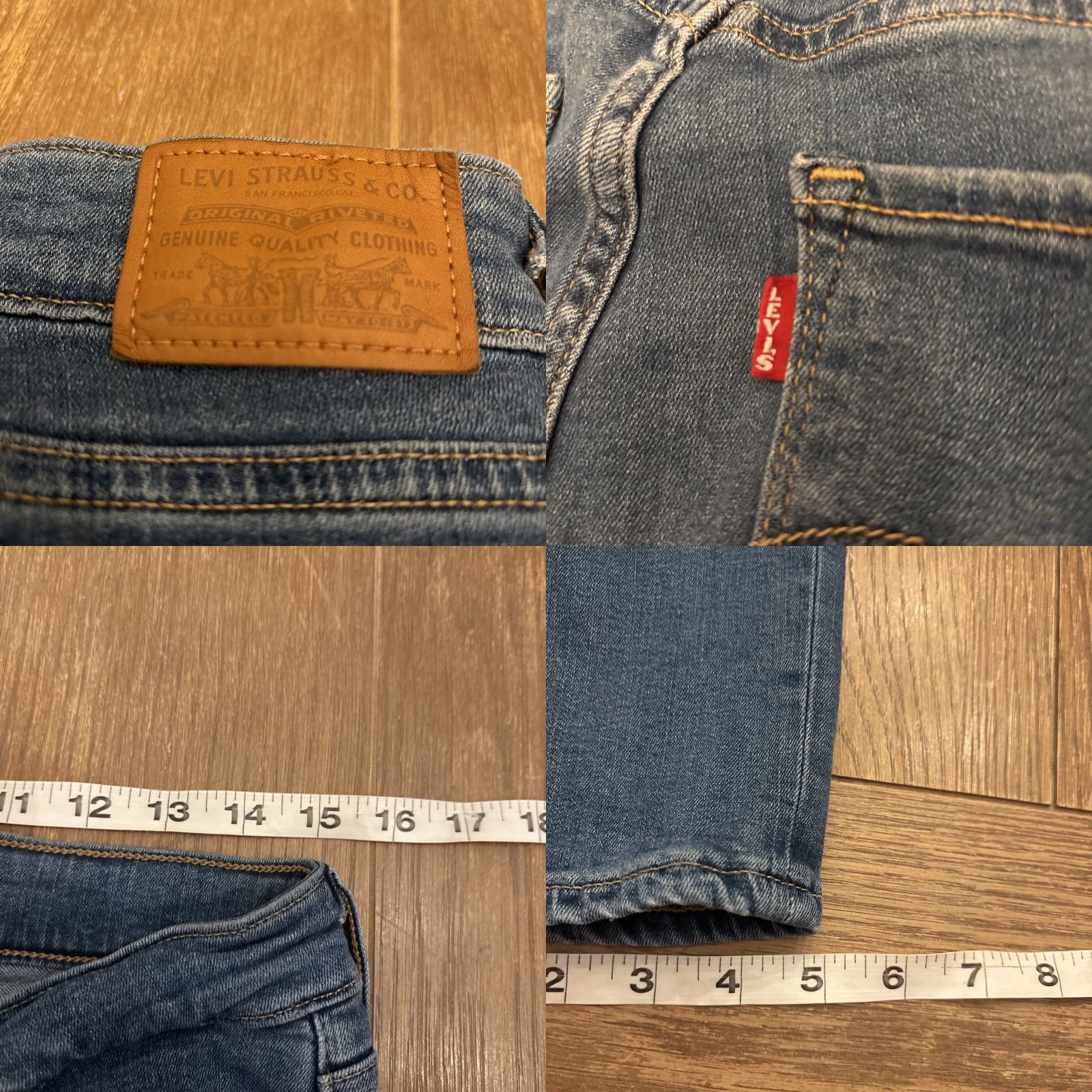Levi's Levi's 721 High Rise Skinny Jeans Medium Wash Blue Womens Size 32 Big E Size 24" / US 00 / IT 34 - 8 Thumbnail