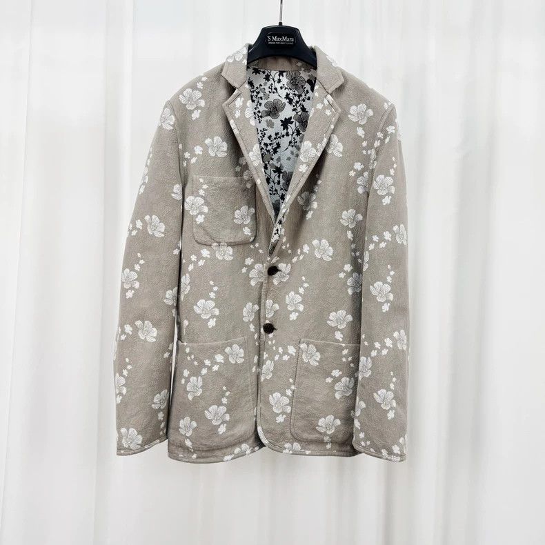 Hermes Floral Cotton-Linen Blazer - dmc