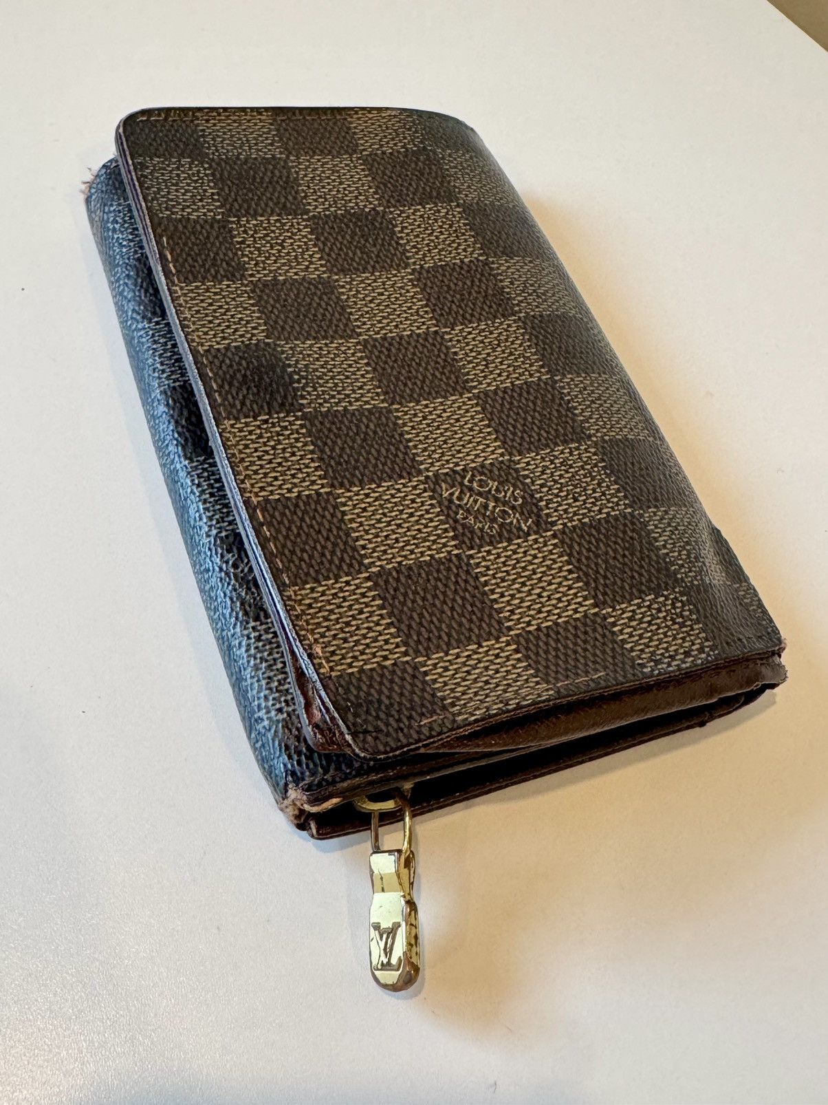 Louis Vuitton × Vintage Vintage Louis Vuitton Tri-Fold Wallet Brown Size ONE SIZE - 1 Thumbnail