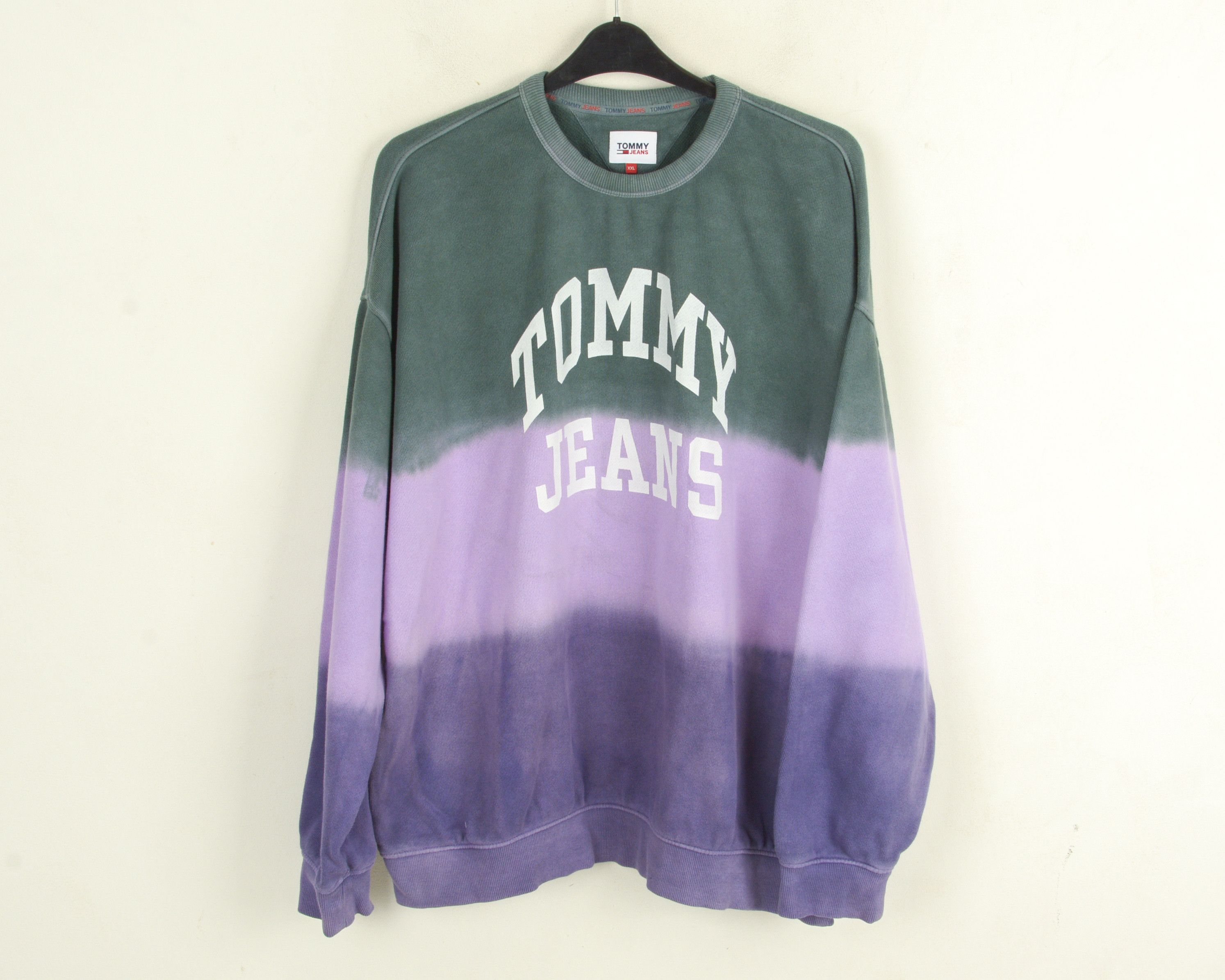Men 2XL Ombre Tie Dye Sweatshirt Jumper Pullover Sweater