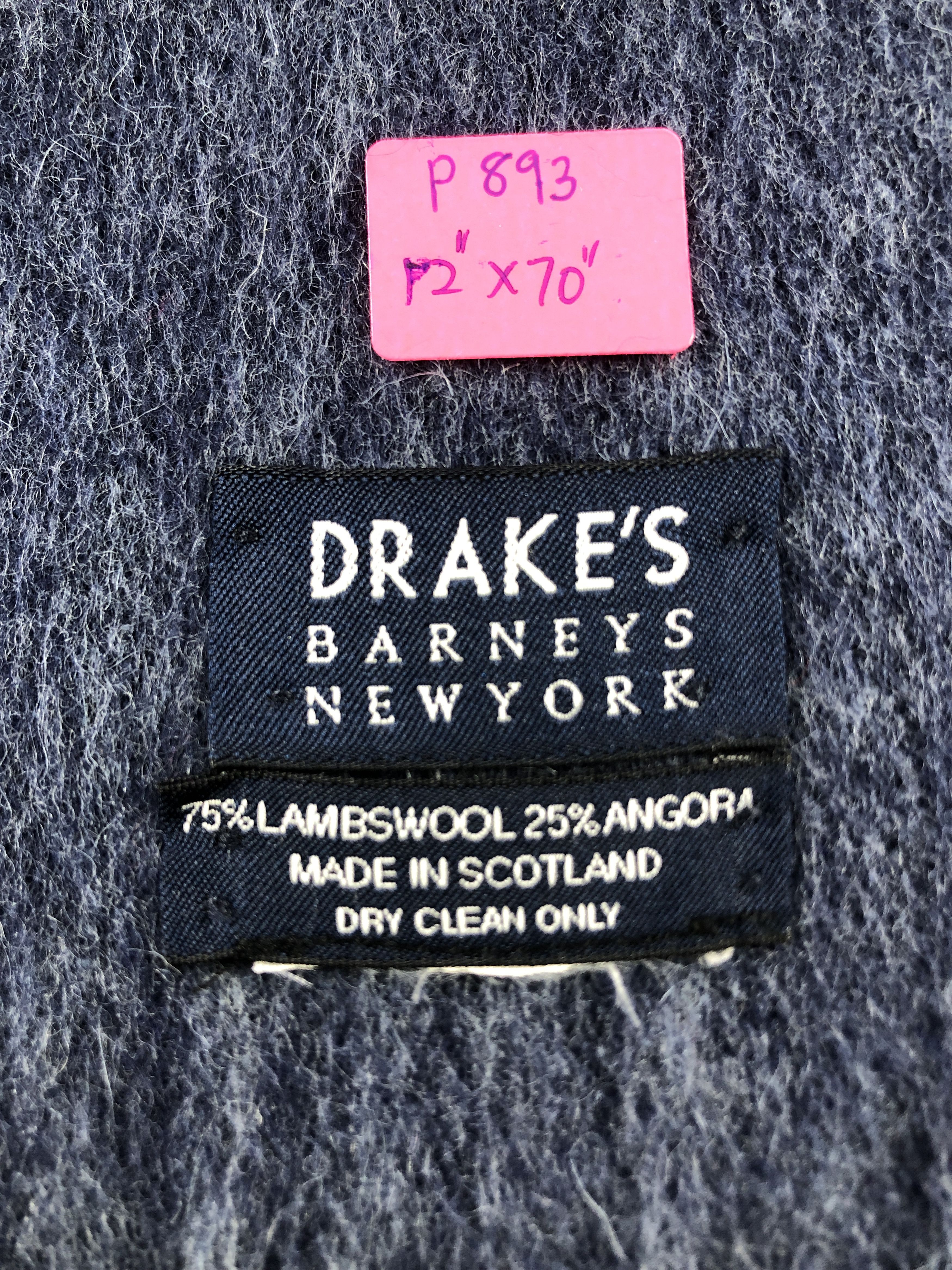 Drake's Drakes X Barneys Scarf / Muffler / Neckwear P893 Size ONE SIZE - 5 Thumbnail