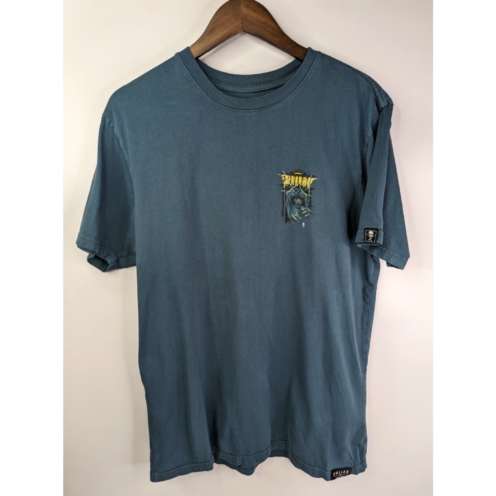 Vintage Sullen T-Shirt Mens Lumen Lion and Snake Tattoo Style Crew Neck Blue Cotton Short Sleeve Logo Vintage No Size US L / EU 52-54 / 3 - 3 Thumbnail