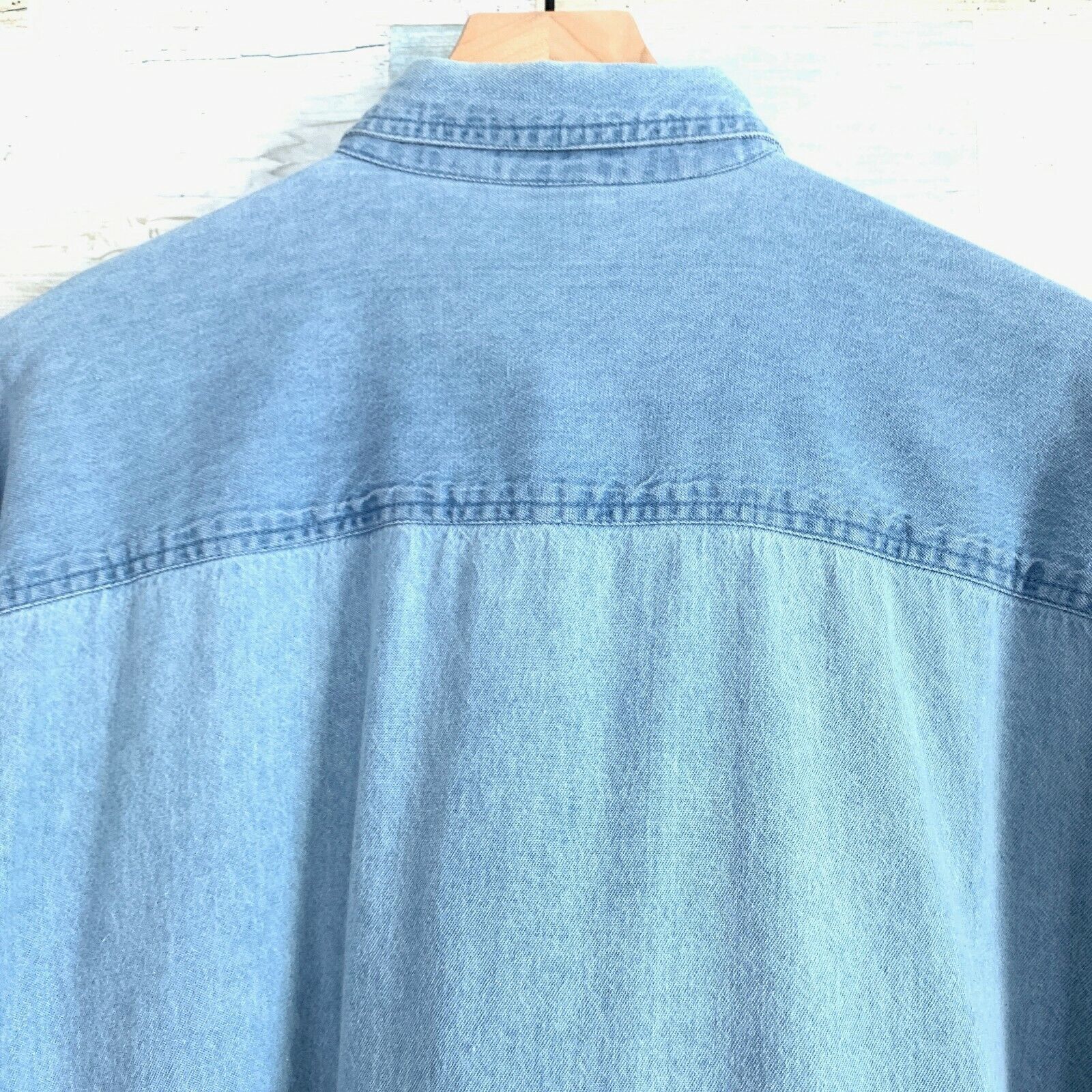 Other McDonalds M Gear Vintage 90s Denim Shirt Blue Mens L Size US L / EU 52-54 / 3 - 6 Thumbnail