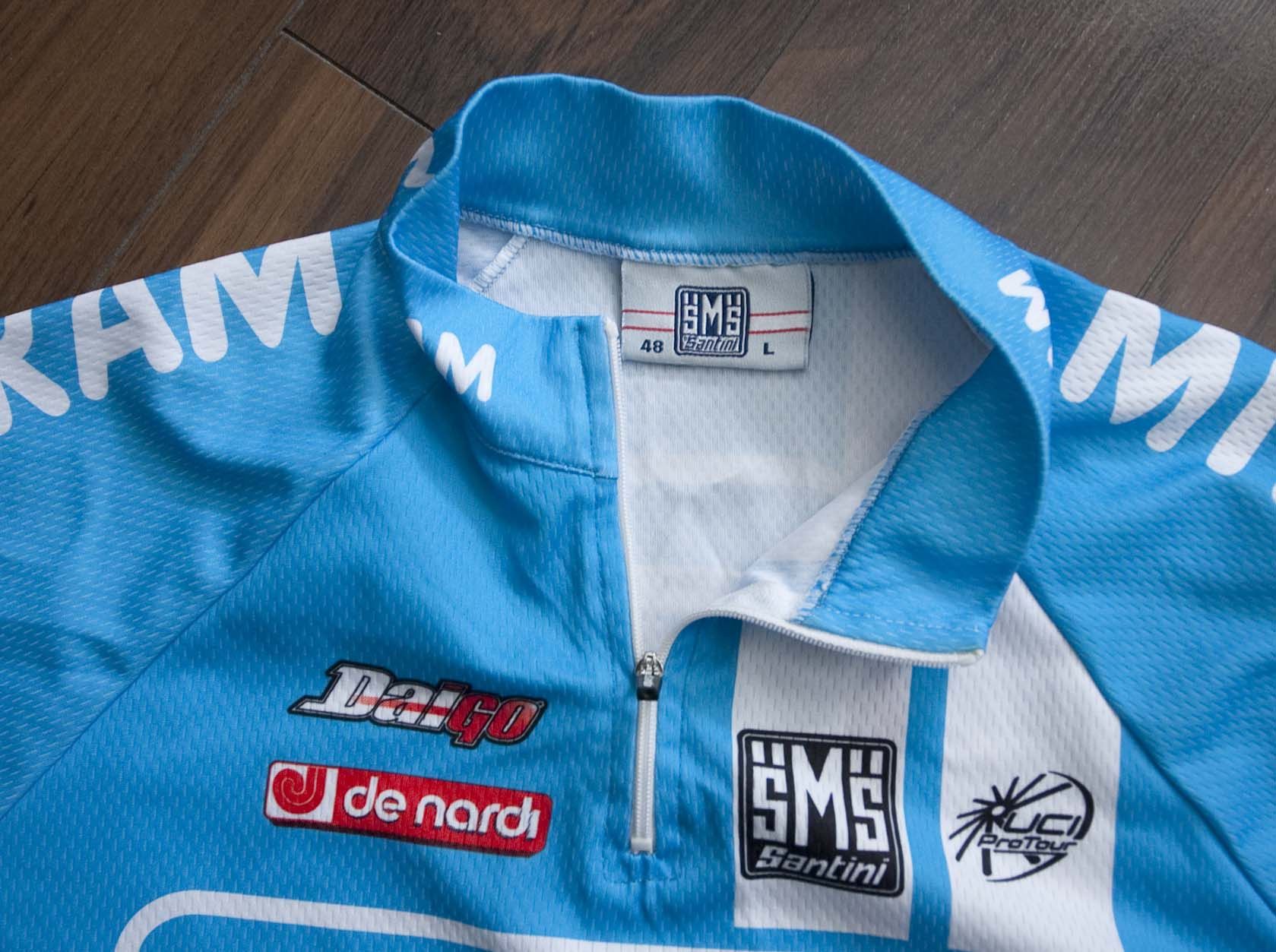 Other SMS Santini Cycling Jersey Size L Milram Blue Size US L / EU 52-54 / 3 - 4 Thumbnail