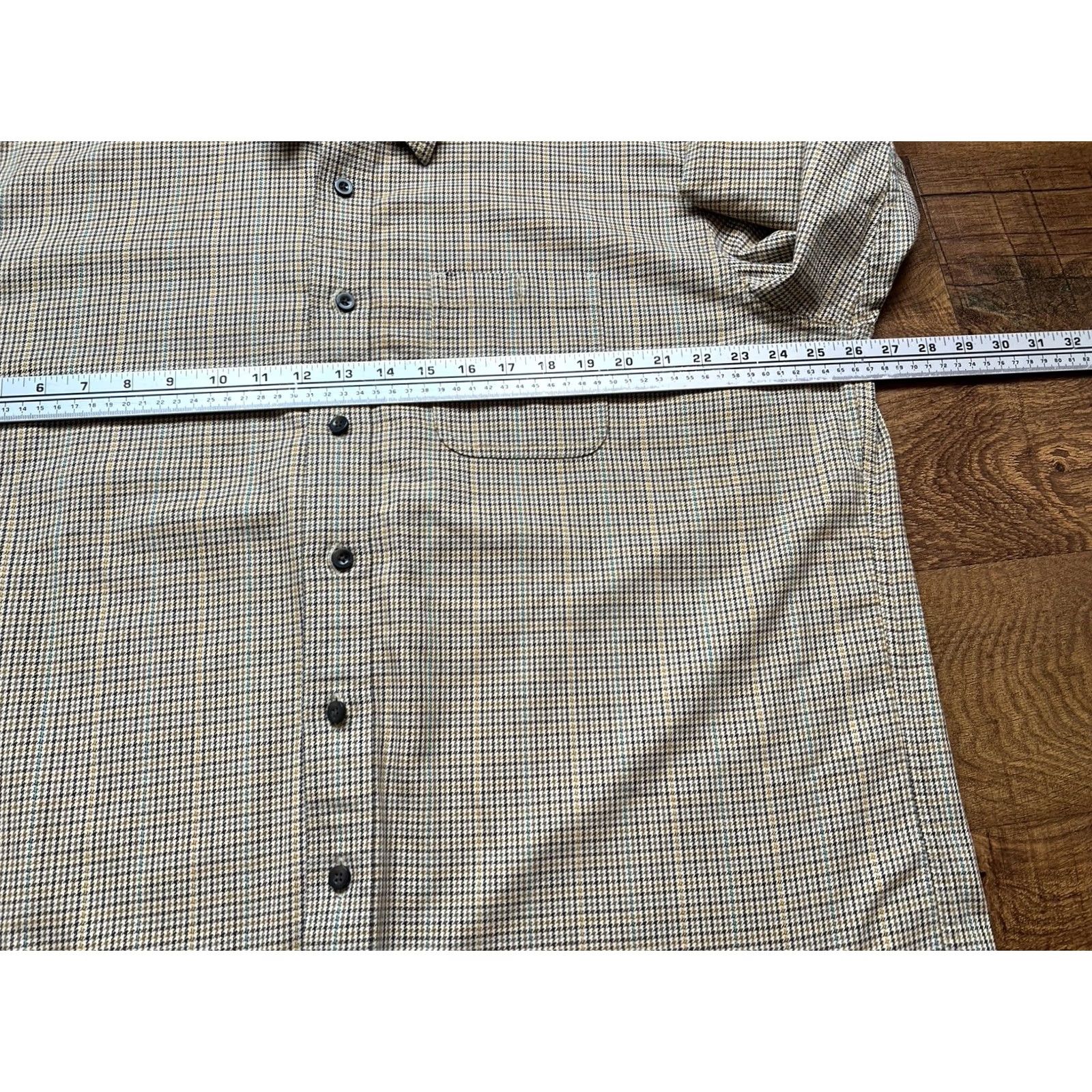 Vintage L.L. Bean Mens Houndstooth Heavyweight Button Up Flannel Shirt - XL - Brown Size US XL / EU 56 / 4 - 5 Thumbnail