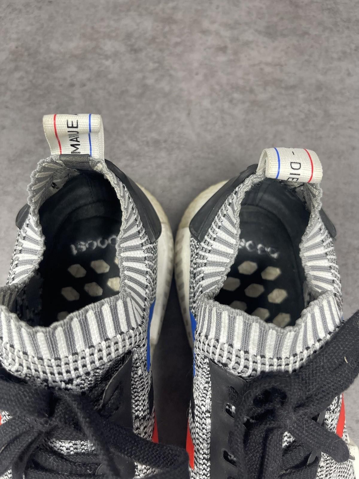 Adidas NMD Primeknit Tri Color Sneakers Mens Size 8 White
