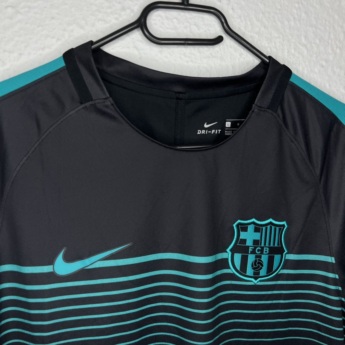 Nike Nike FC Barcelona Tee Tshirt Jersey Soccer Football Black Size US L / EU 52-54 / 3 - 4 Thumbnail