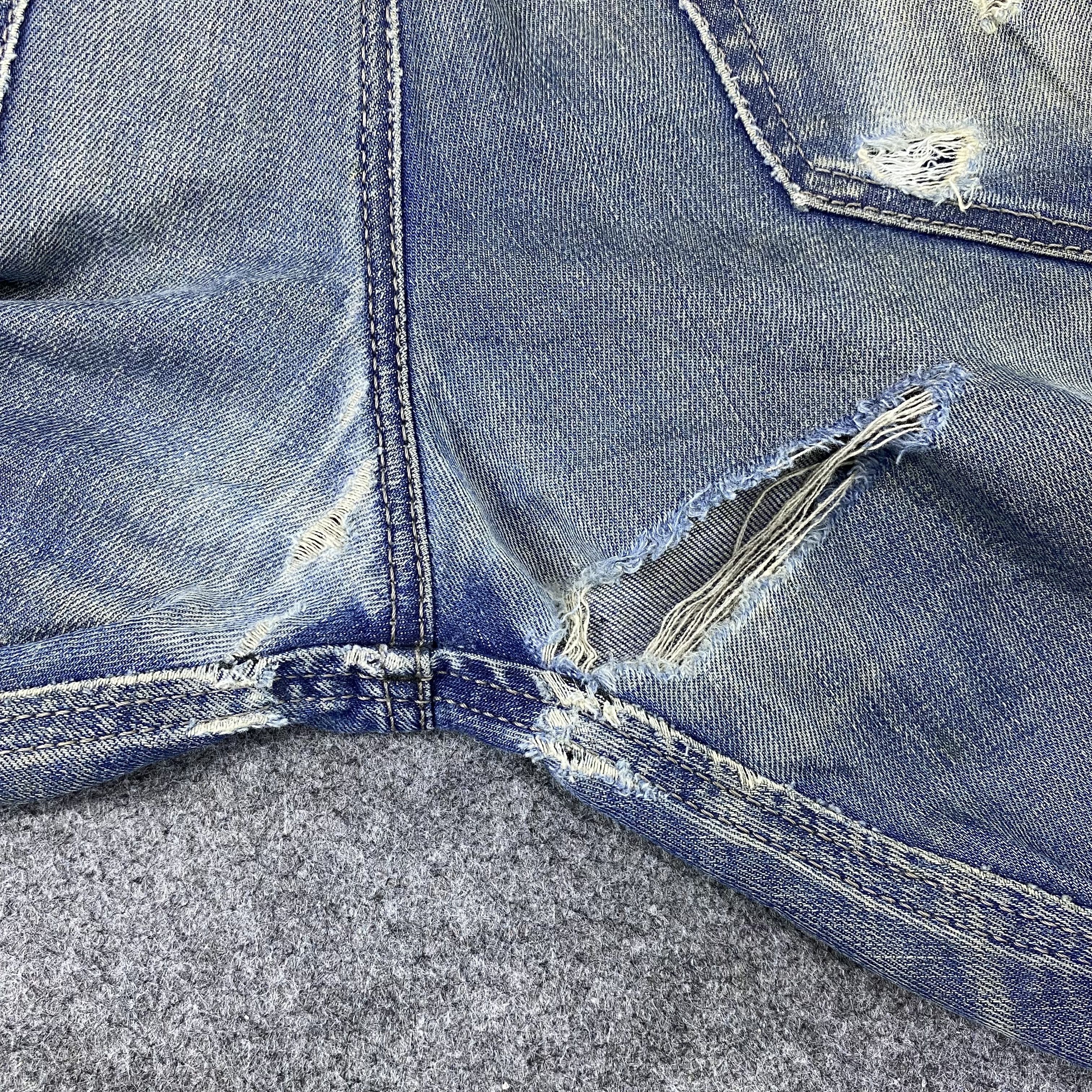 Diesel × If Six Was Nine Diesel Distressed Blue Wash Jeans-J1169 Size US 33 - 20 Thumbnail
