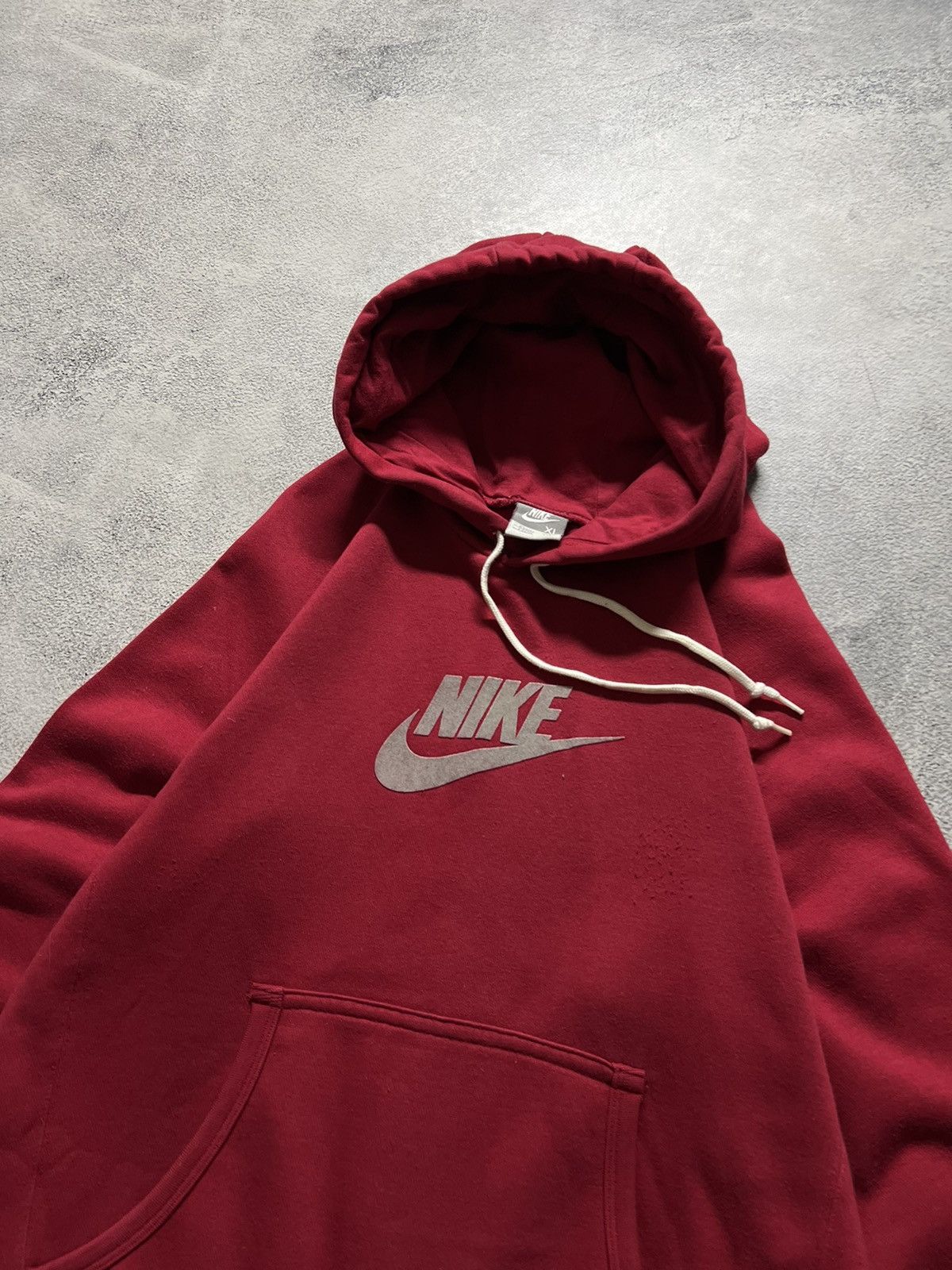 Nike × Vintage Vintage Y2k Nike ❤️ Velour Spell Out Big Logo Hoodie 00’s Size US S / EU 44-46 / 1 - 7 Thumbnail