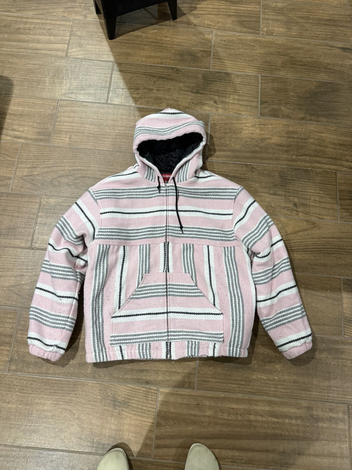 Supreme Supreme Woven stripe hooded jacket Size US L / EU 52-54 / 3 - 1 Thumbnail