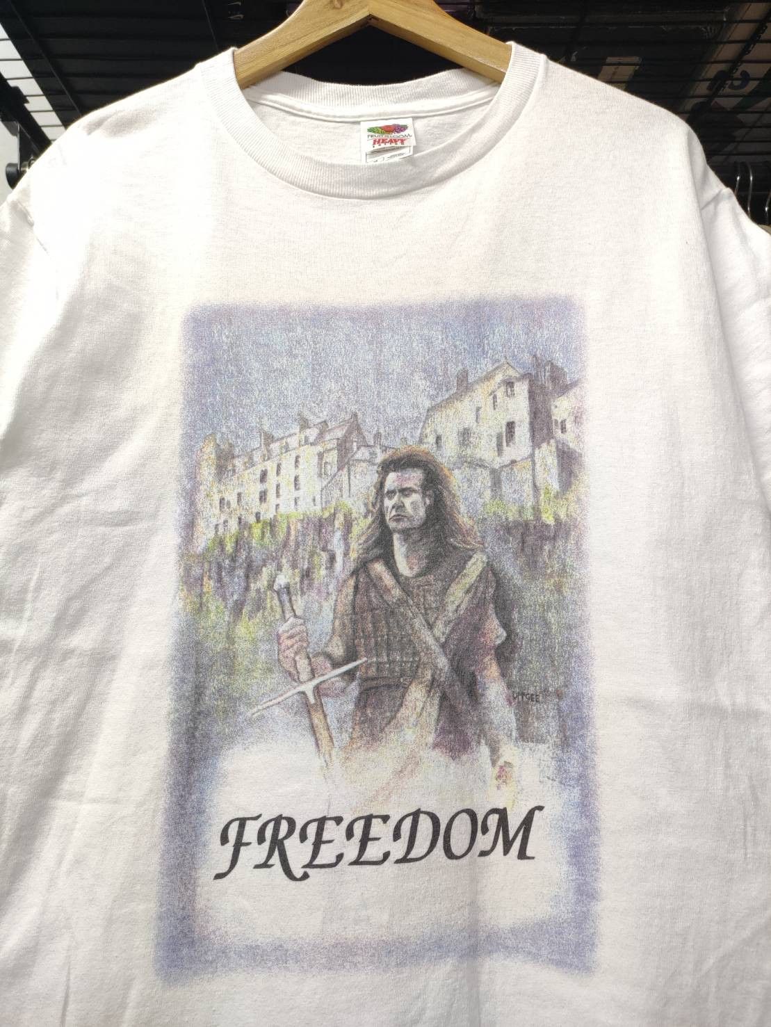 Vintage Vtg 90's Braveheart " Freedom " Randall Wallace Movie Promo Size US M / EU 48-50 / 2 - 4 Thumbnail