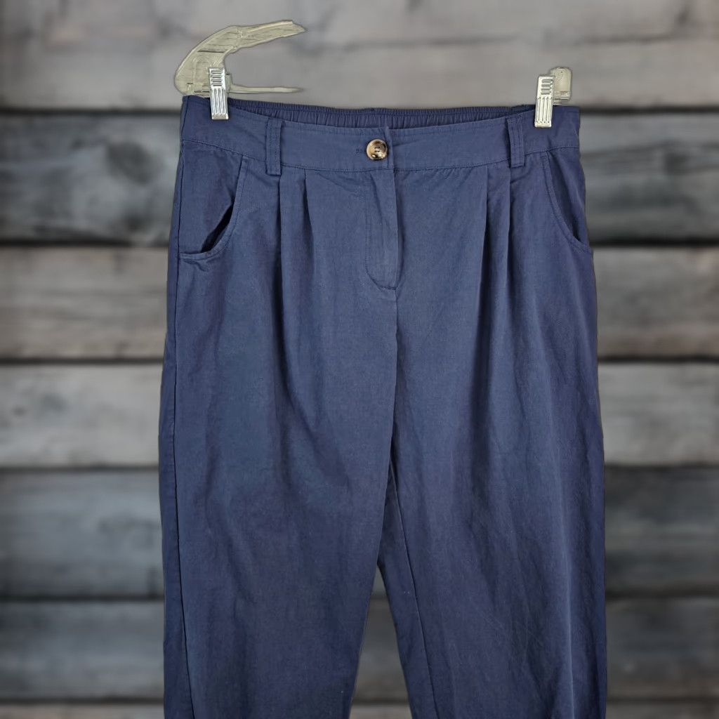 Vintage Halara Jogger Pants Women L Solid Blue Cotton Mid Rise Size L Size 36" / US 14 / IT 50 - 1 Thumbnail