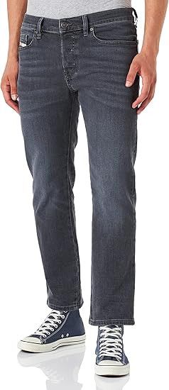 Diesel D-MIHTRY 0ELAX W32/L34 Straight Black Logo Jeans 40189 Size US 32 / EU 48 - 1 Thumbnail
