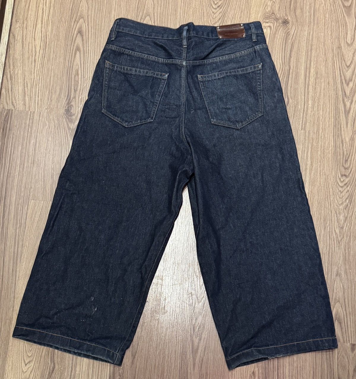 Dries Van Noten Dries Van Noten Pleated Wide Leg Denim Size US 33 - 2 Thumbnail