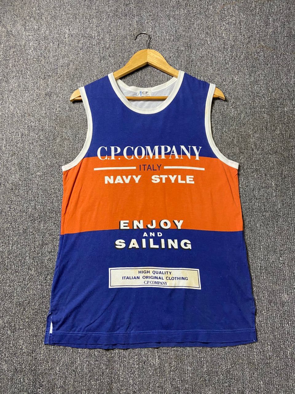 C.P. Company C.P Company Enjoy & Sailing Tank Top Shirt (182) Size US XXS / EU 40 - 1 Thumbnail