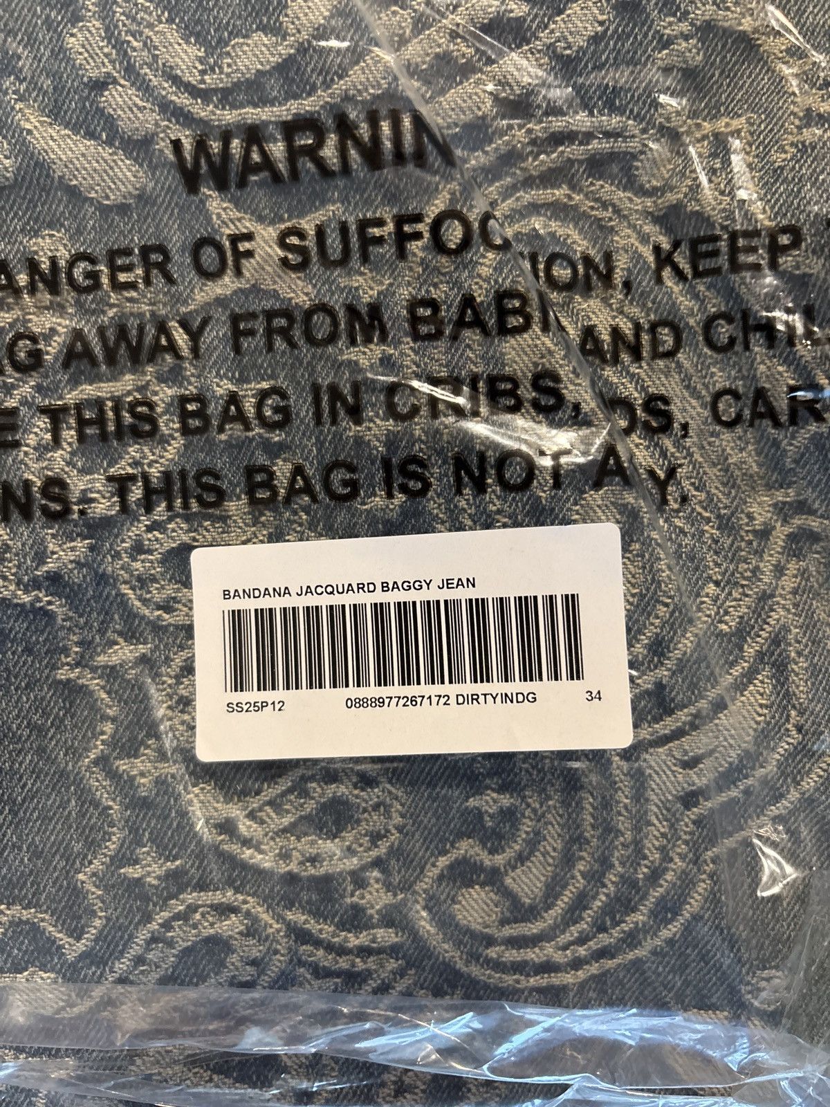 Supreme Supreme Bandana Jacquard Baggy Jean Size US 34 / EU 50 - 5 Thumbnail