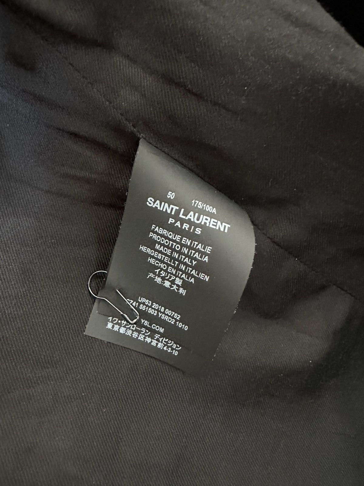 Saint Laurent Paris SS19 Leather Jacket Blazer Western Detail Size US M / EU 48-50 / 2 - 8 Thumbnail