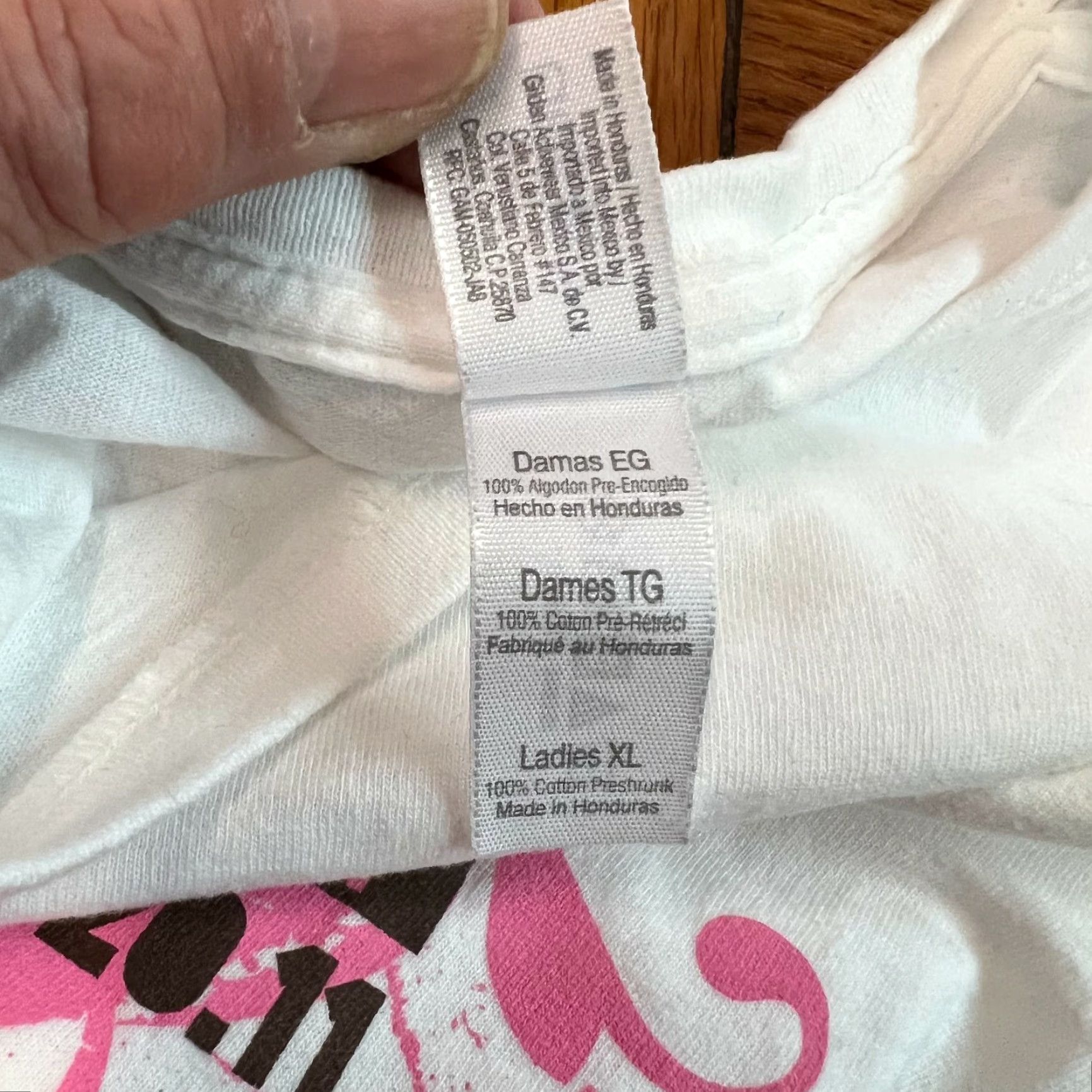 Gildan Gildan Graphic Tee White T Shirt Short Sleeve Women XL Dirty Girl Johnson Creek Graphic Tee Vintage: No Size XL / US 12-14 / IT 48-50 - 5 Thumbnail