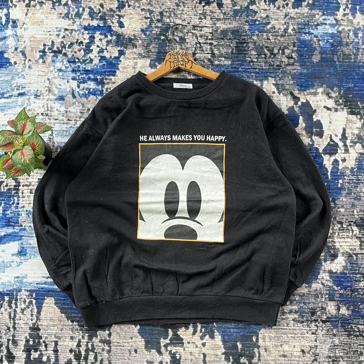 Cartoon Network × Disney × Mickey Mouse 💥Disney Mickey Mouse Box Logo Sweetshirts Size US L / EU 52-54 / 3 - 1 Thumbnail