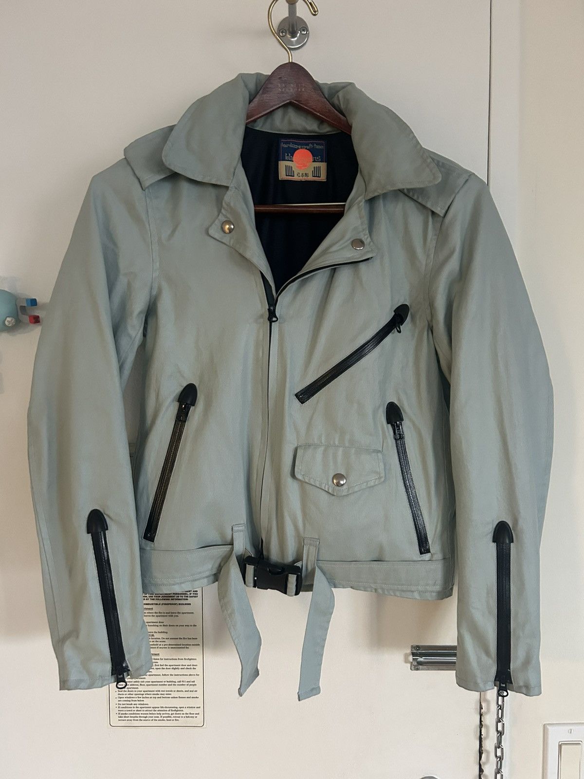 Blackmeans Blackmeans waxed cotton convertible biker jacket Size US L / EU 52-54 / 3 - 1 Thumbnail