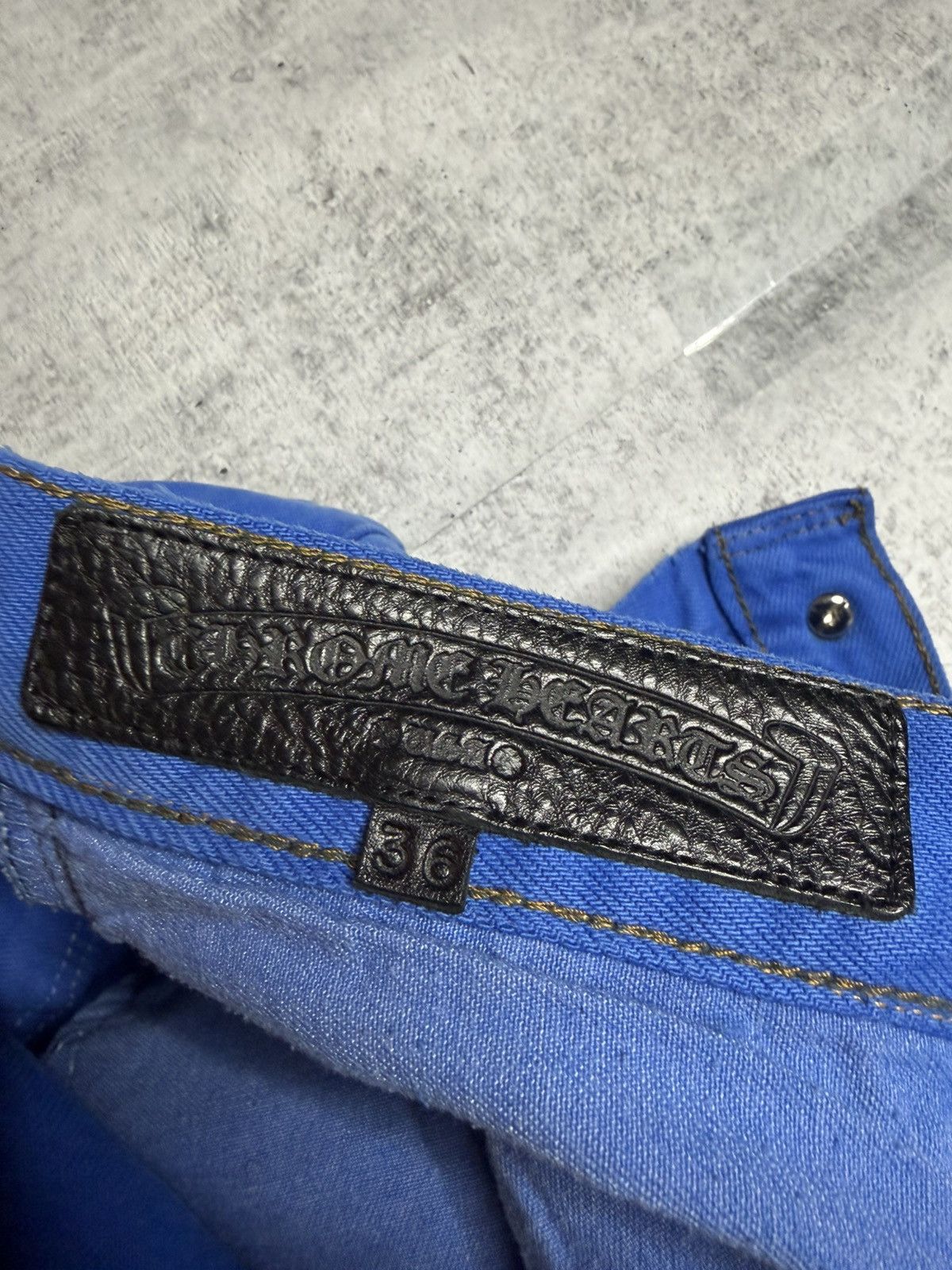 Chrome Hearts Chrome Hearts Blue London Patch Jeans Size US 36 / EU 52 - 8 Thumbnail