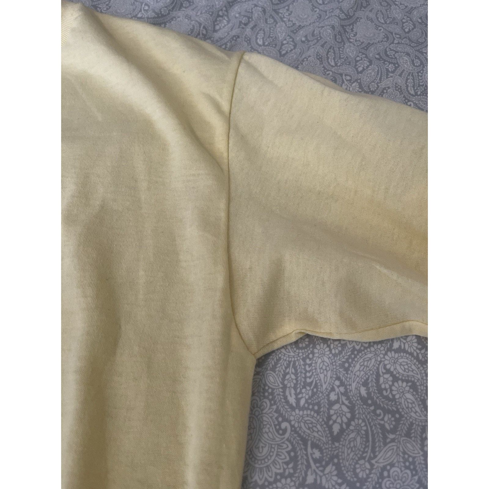 Jerzees Vintage Jerzees Single Stitch Blank T-Shirt Yellow XL Size US XL / EU 56 / 4 - 7 Thumbnail