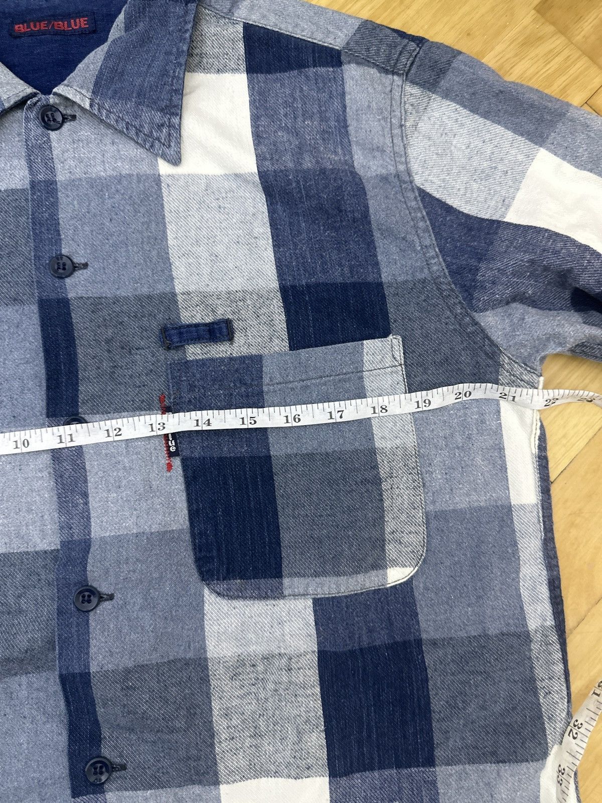 Blue Blue Japan Blue/Blue Indigo Plaid Workwear Shirt Size US M / EU 48-50 / 2 - 11 Thumbnail