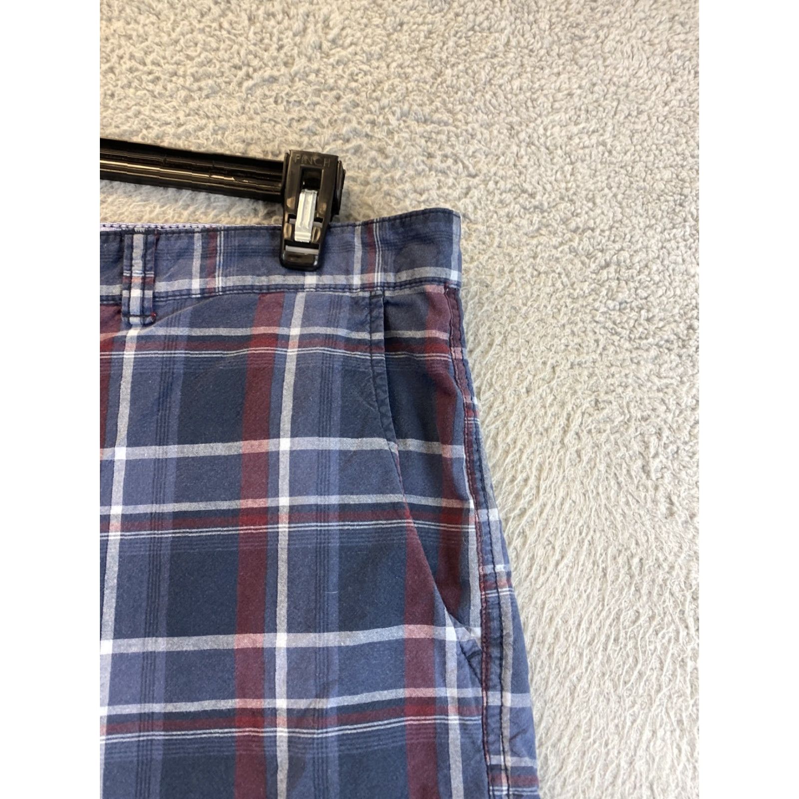 Club Room Club Room Golf Shorts Men's Size 38 Gray Black Red Plaid Casual Stretch Size US 38 / EU 54 - 3 Thumbnail