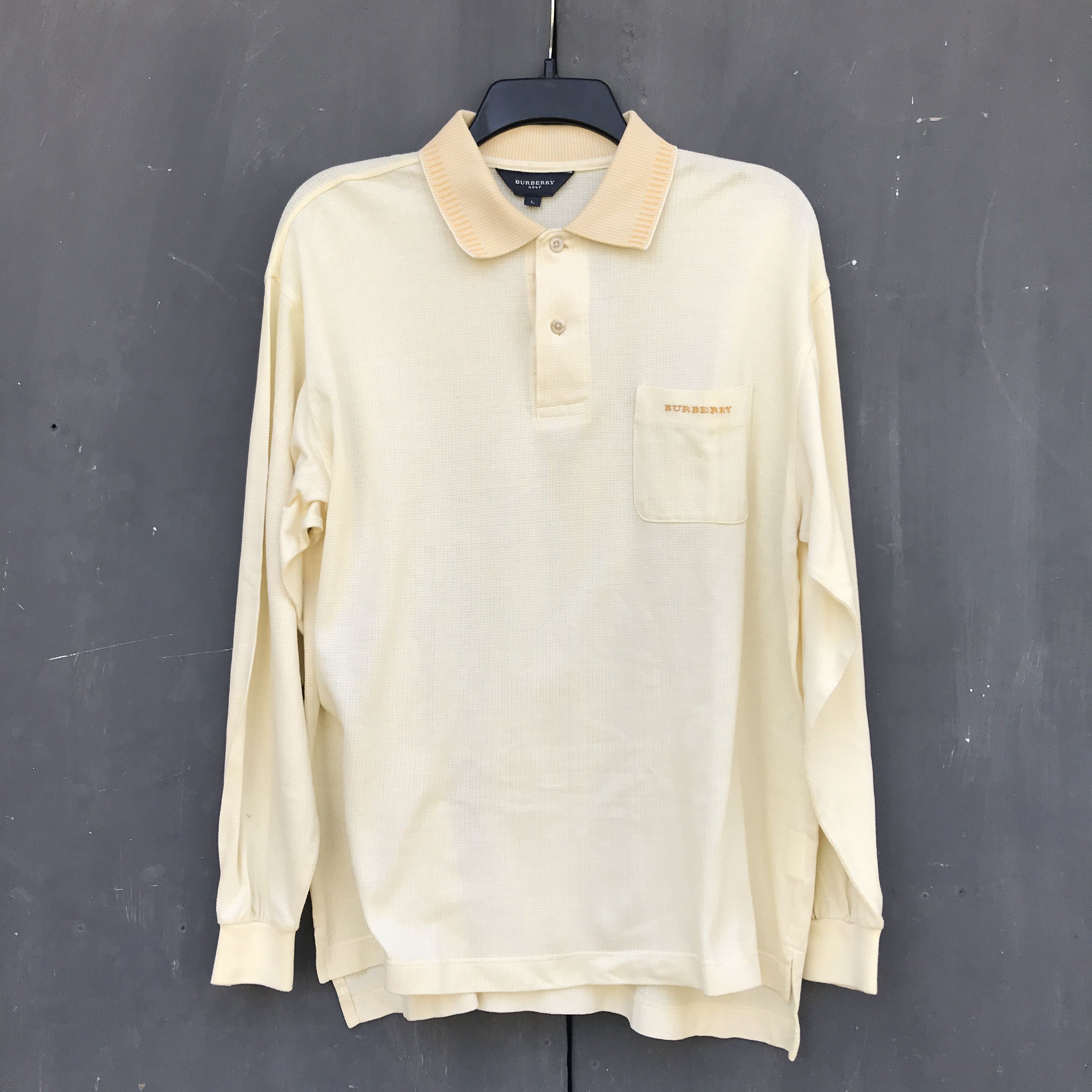 Burberry Vintage Burberry Golf Gold Size US L / EU 52-54 / 3 - 1 Thumbnail