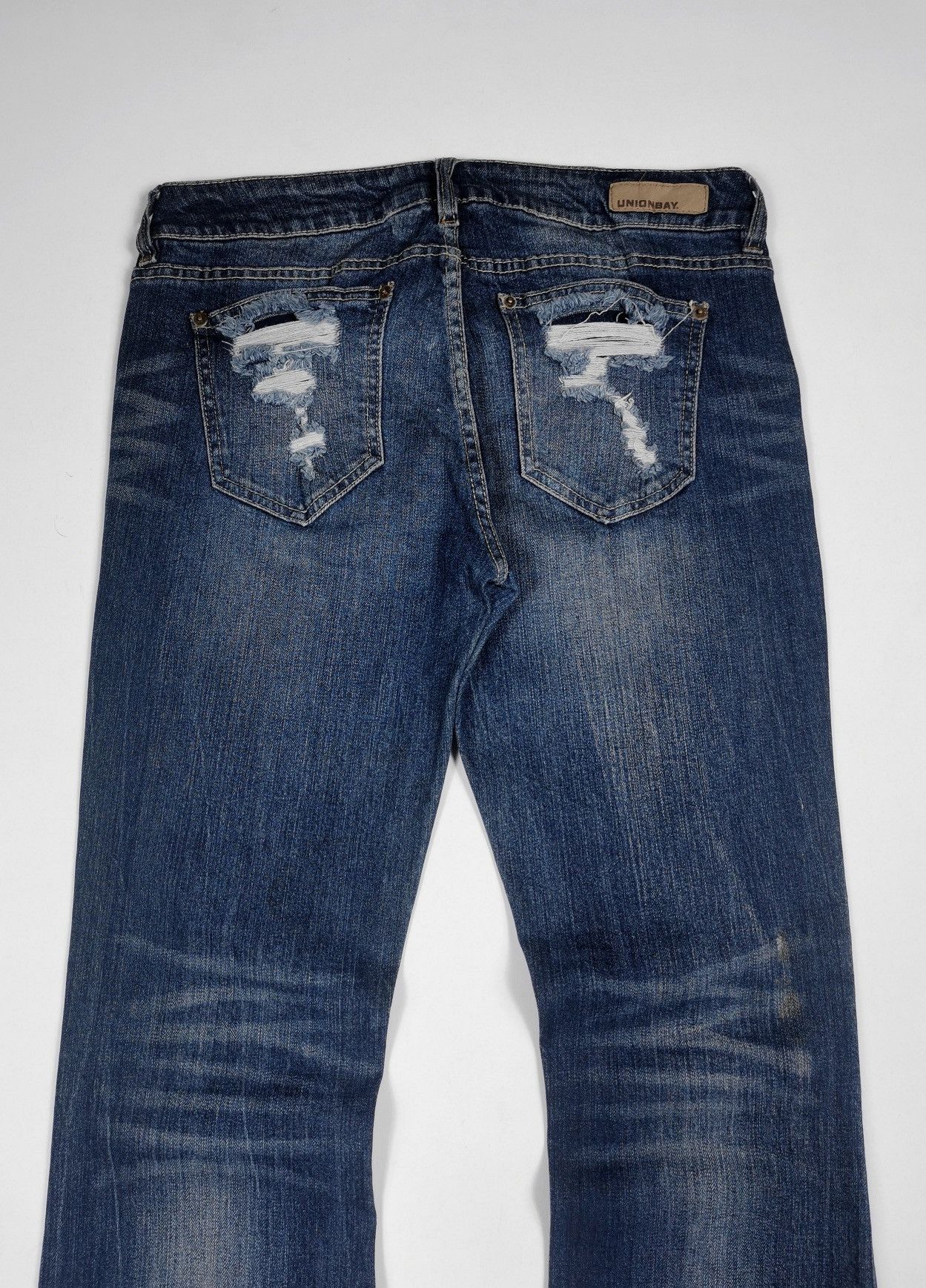 UNIONBAY Flare Distressed Unionbay Denim Jeans Size 30" / US 8 / IT 44 - 7 Thumbnail