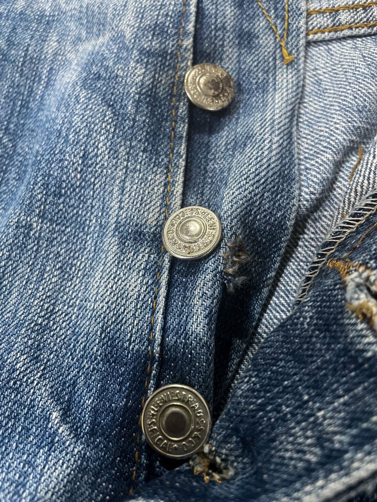 Levi's × Vintage Very Rare Vintage Levi’s 501 Big E Selvedge All Around Size US 34 / EU 50 - 3 Thumbnail