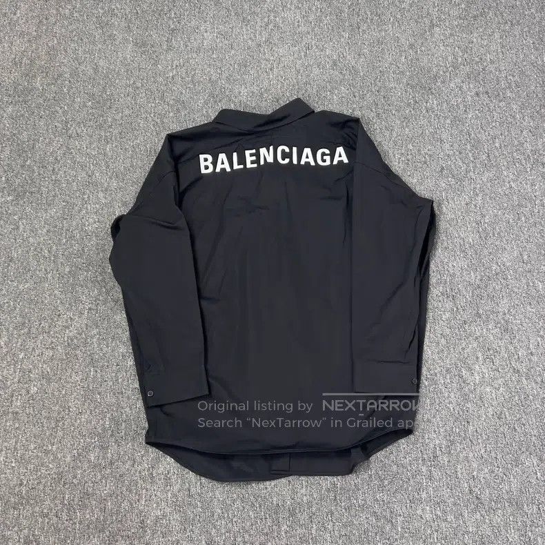 Balenciaga Balenciaga Logo Shirt with Special Tailoring Design Size XS / US 0-2 / IT 36-38 - 2 Thumbnail
