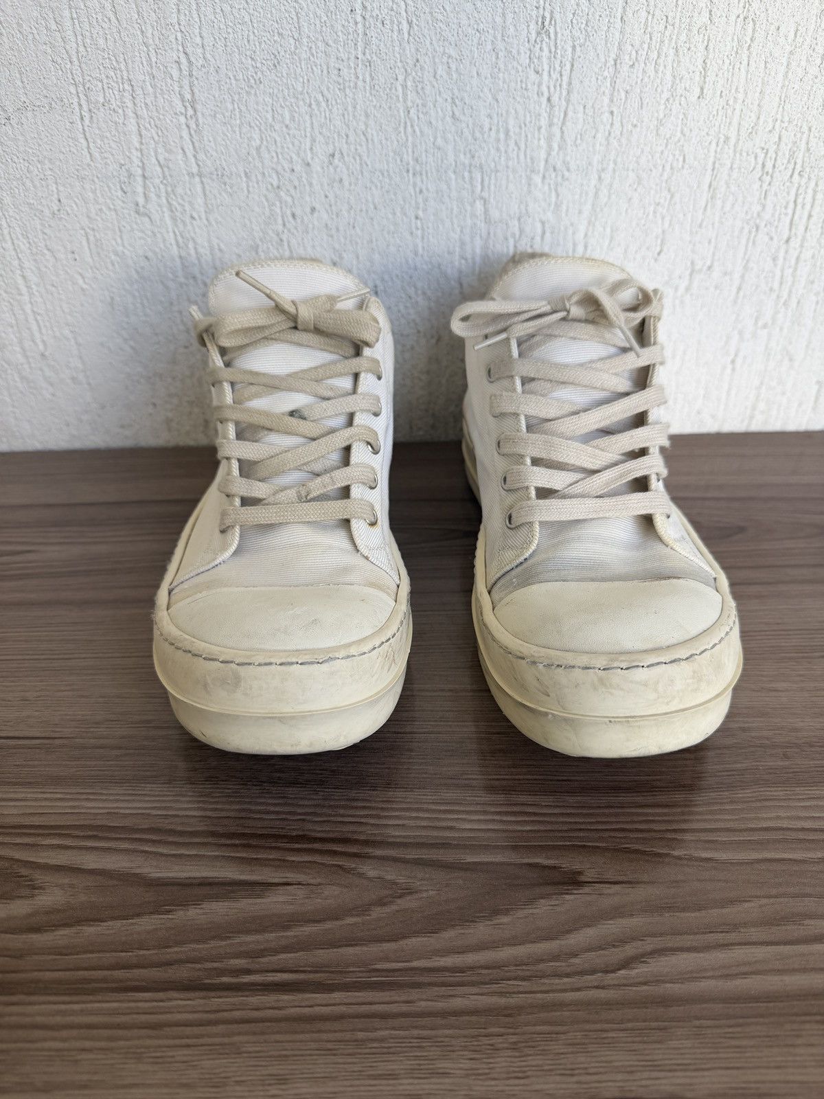 Rick Owens Drkshdw Khaki canvas ramones Size US 8 / EU 41 - 9 Thumbnail