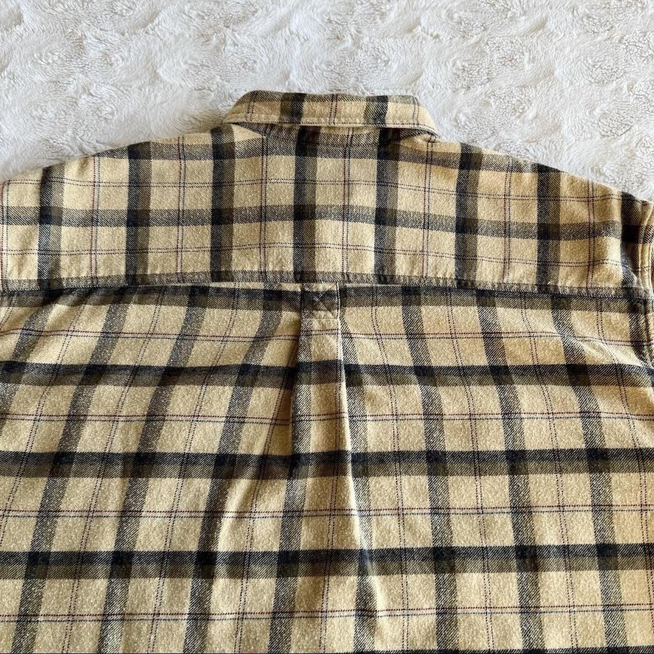 Izod Vintage Izod Flannel Shirt Mens XL Yellow Madras Check Flap Size US XL / EU 56 / 4 - 5 Thumbnail