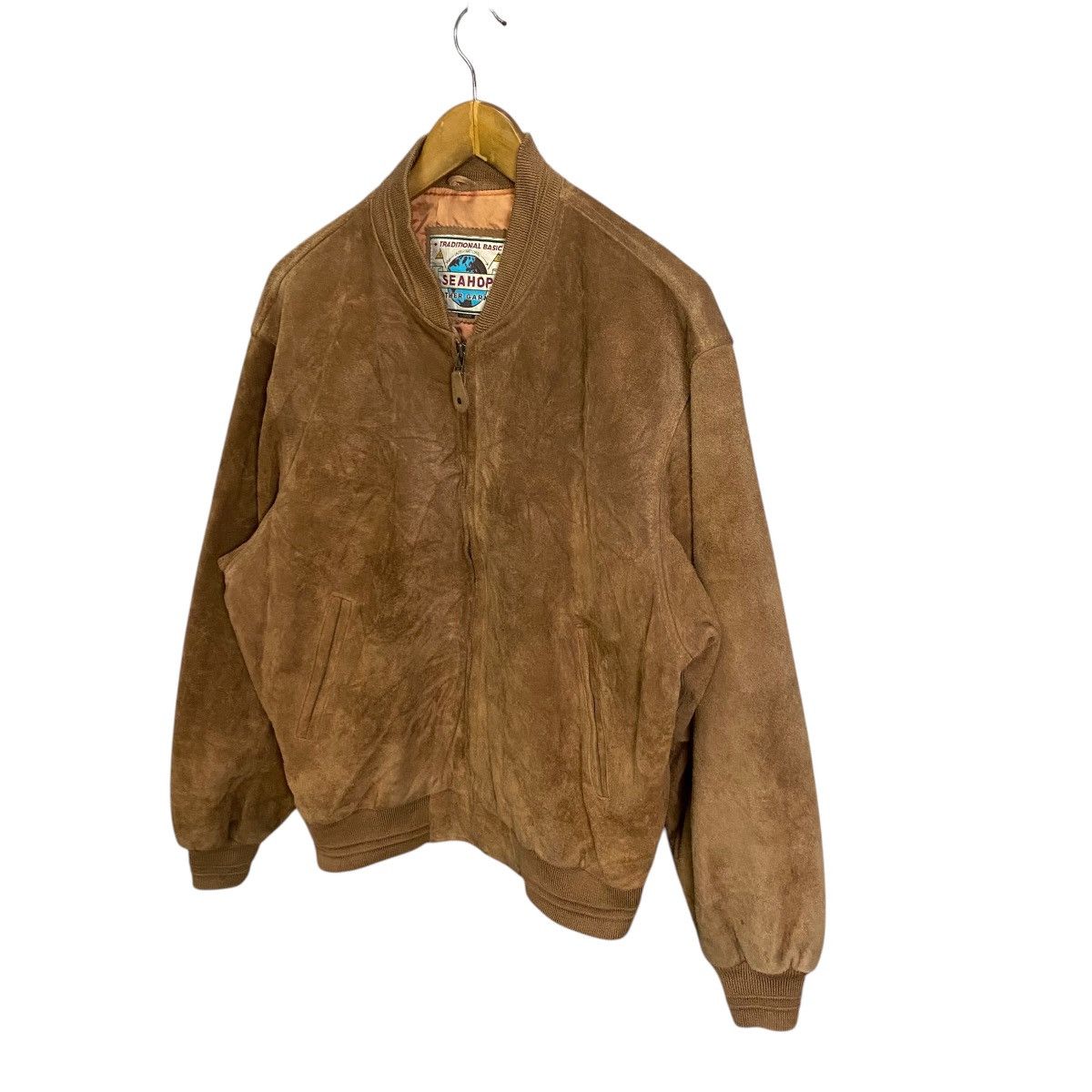 Japanese Brand Sea Hop Vintage 90s Leather Suede Jacket Schott Style Size US L / EU 52-54 / 3 - 3 Thumbnail