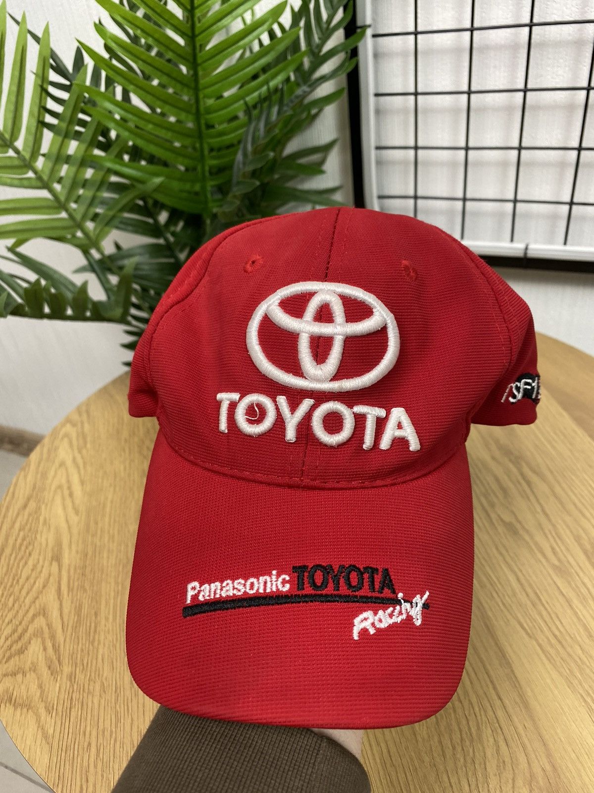 Vintage Vintage Toyota Panasonic Racing Hat F1 Cap Formula Uno OS Size ONE SIZE - 4 Thumbnail