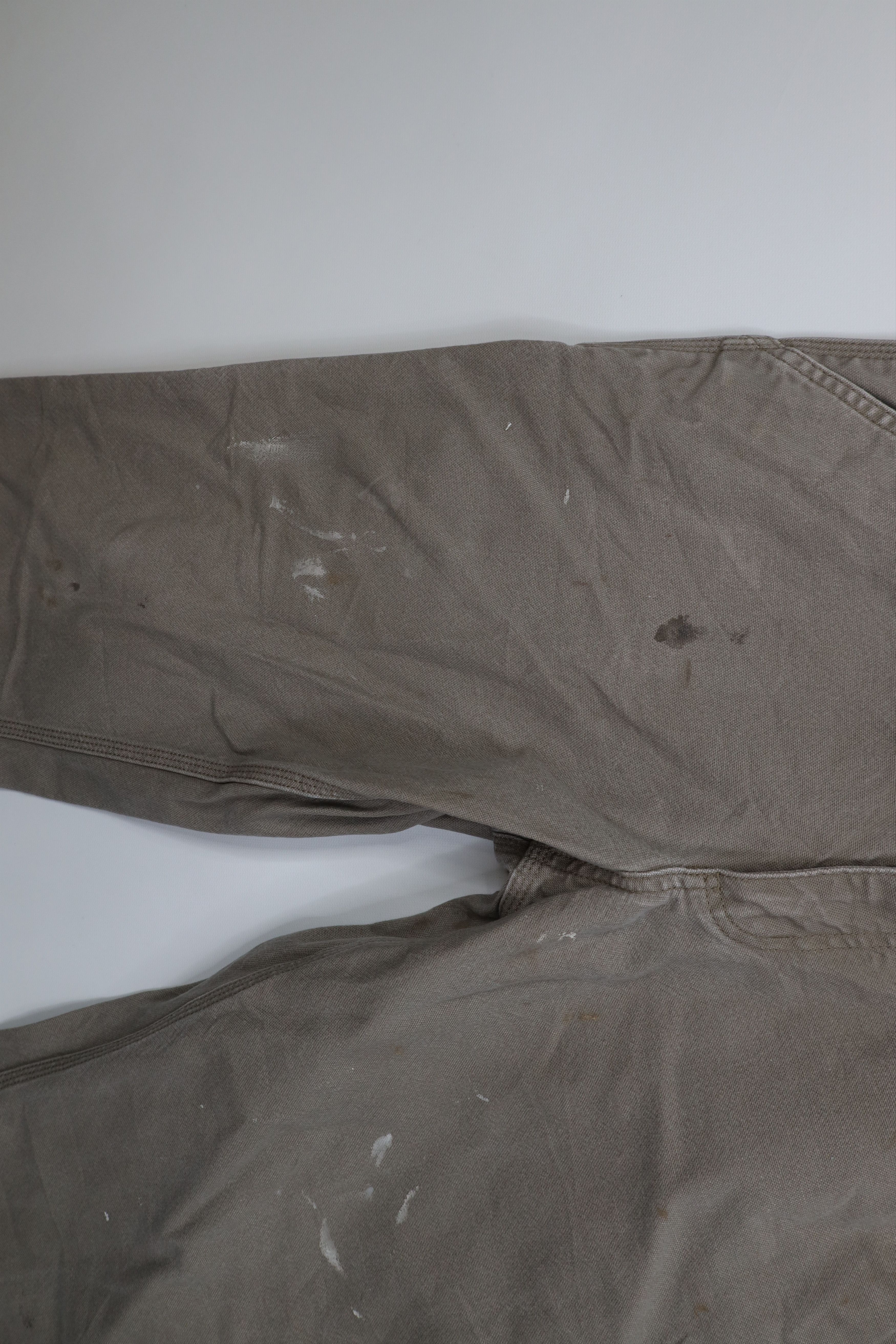 Carhartt Vintage Y2K Carhartt Wide Leg Dungaree Canvas Pants Beige Size US 33 - 7 Thumbnail