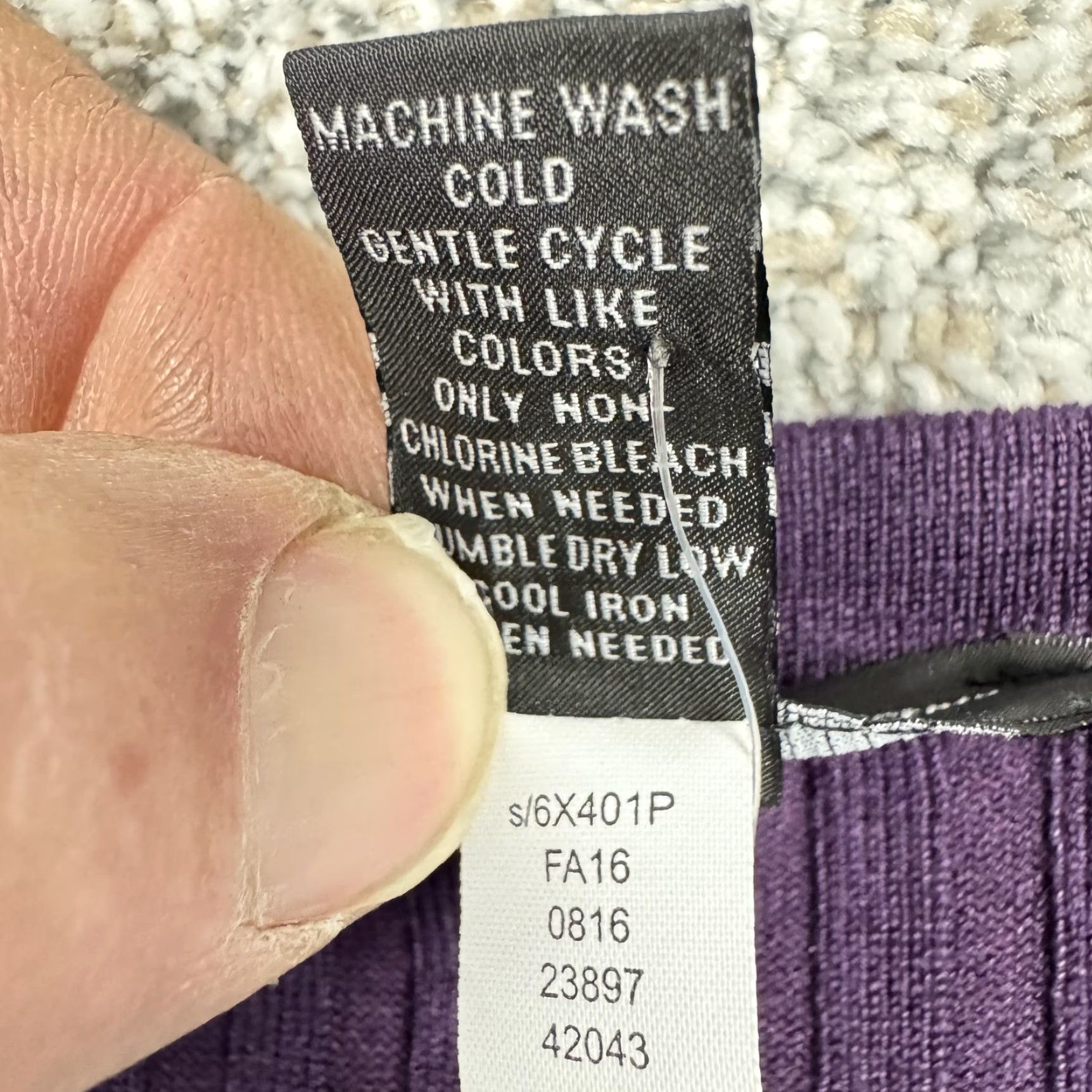 Vintage INC International Concepts Shirt Womens PL Petite Dark Purple Half Zip Henley Sweater Crew Neck Zipper 1/2 Zip Knit Womens Petite Size L / US 10 / IT 46 - 6 Thumbnail