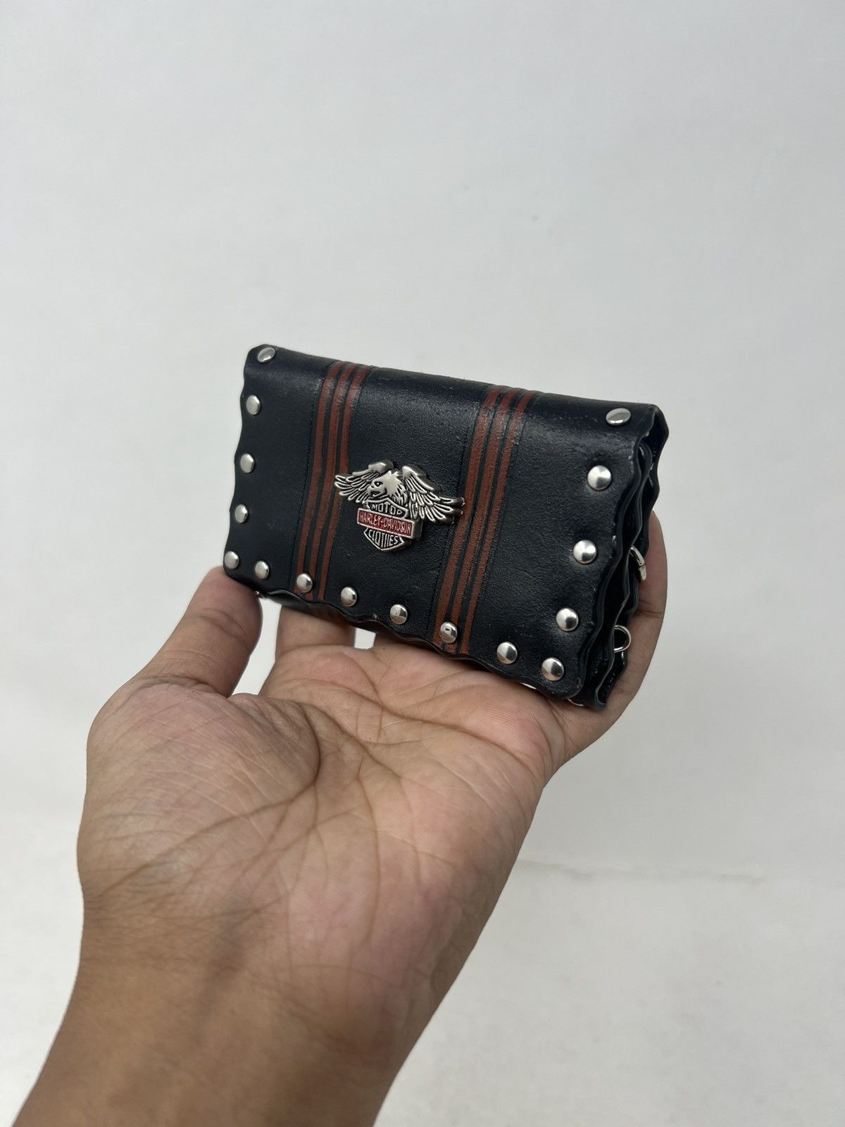 Harley Davidson Harley Davidson American Stud Leather Key Case Wallet Size ONE SIZE - 1 Thumbnail
