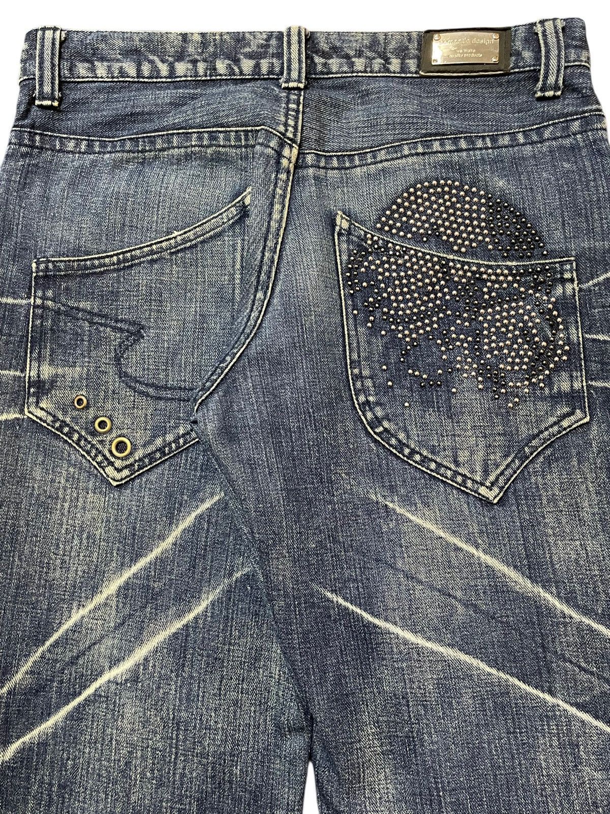 semanticdesign Japan Semantic Design Claw Mark Wash Distress Skull Studded Size US 31 - 6 Thumbnail